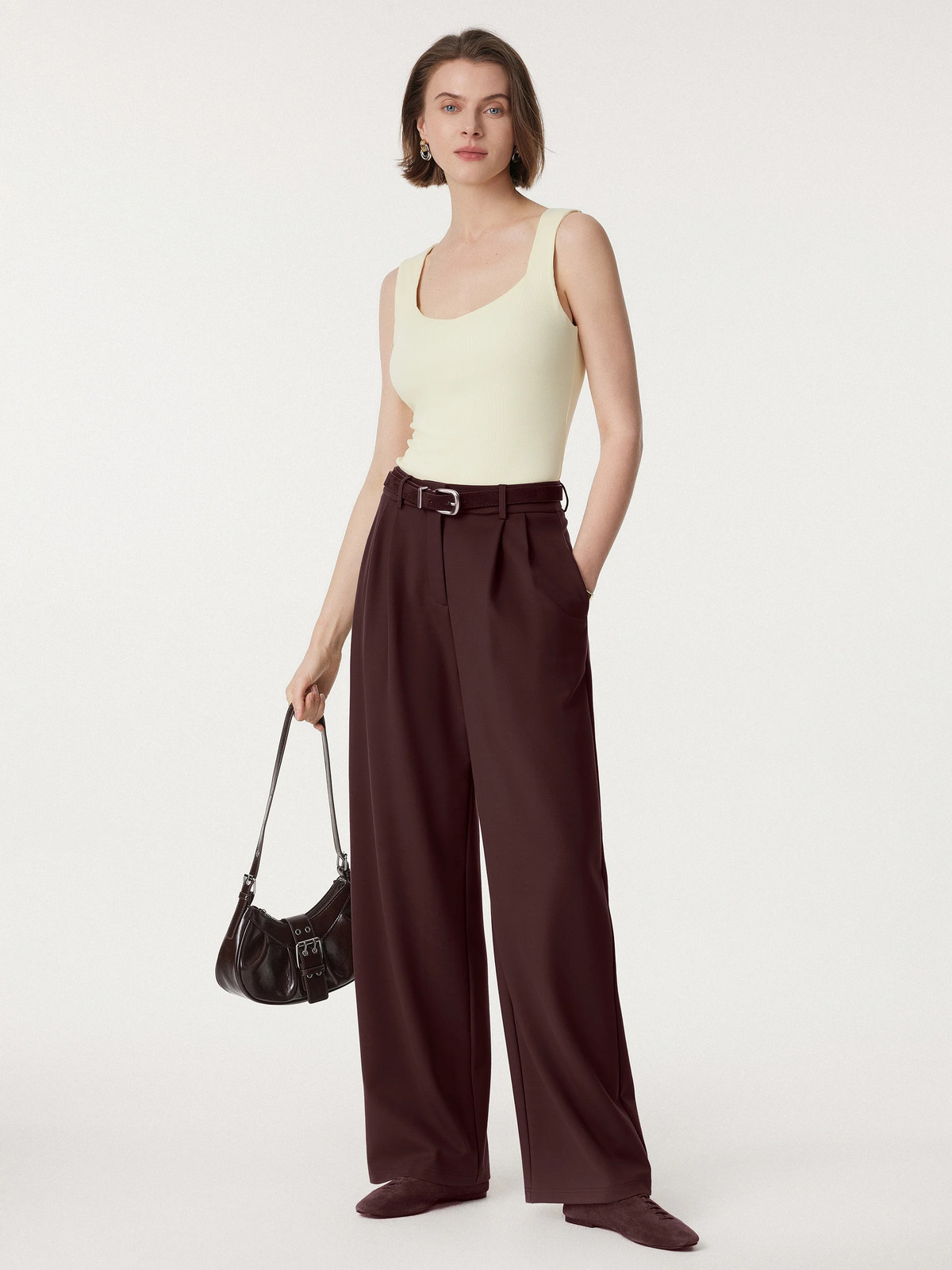 Breezy Wide Leg Pant with Pockets-OGLmove|118840