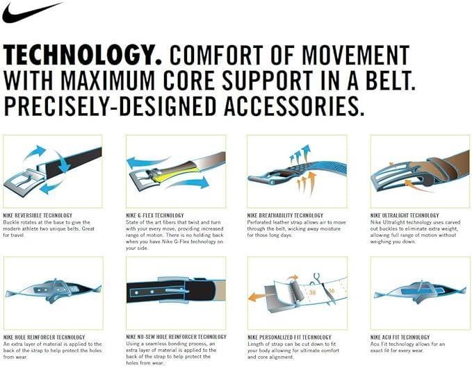 NIKE Men’s Reversible Stretch Belt – Adjustable One Size, Web Design
