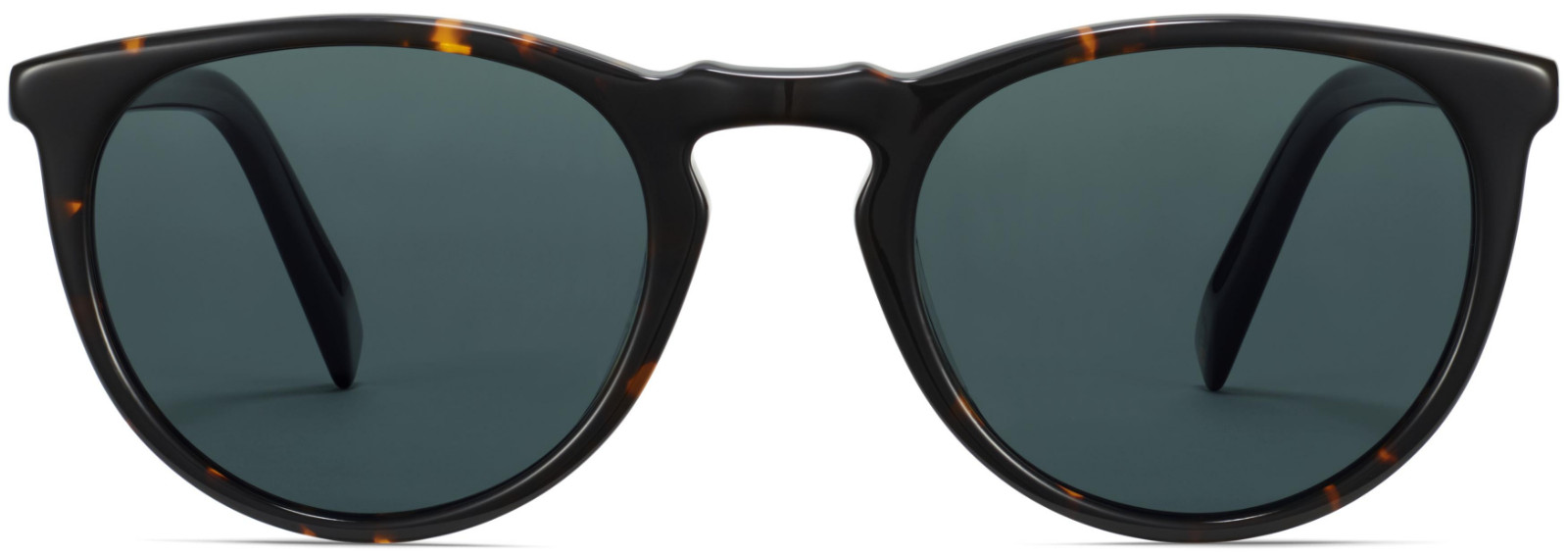 Warby Parker HASKELL Sunglasses WHISKEY TORTOISE Frames Polarized Green Lens NWT