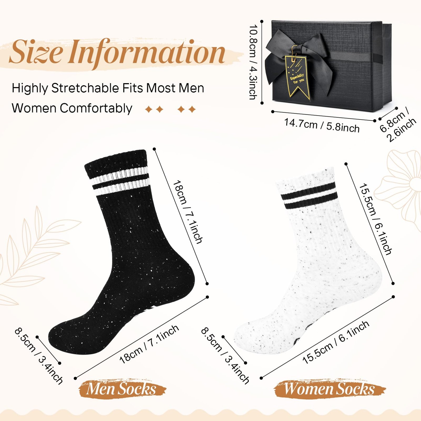 Engagement Gifts Couples 2025 Socks Bride Groom, 2 Count Black One Size Cotton