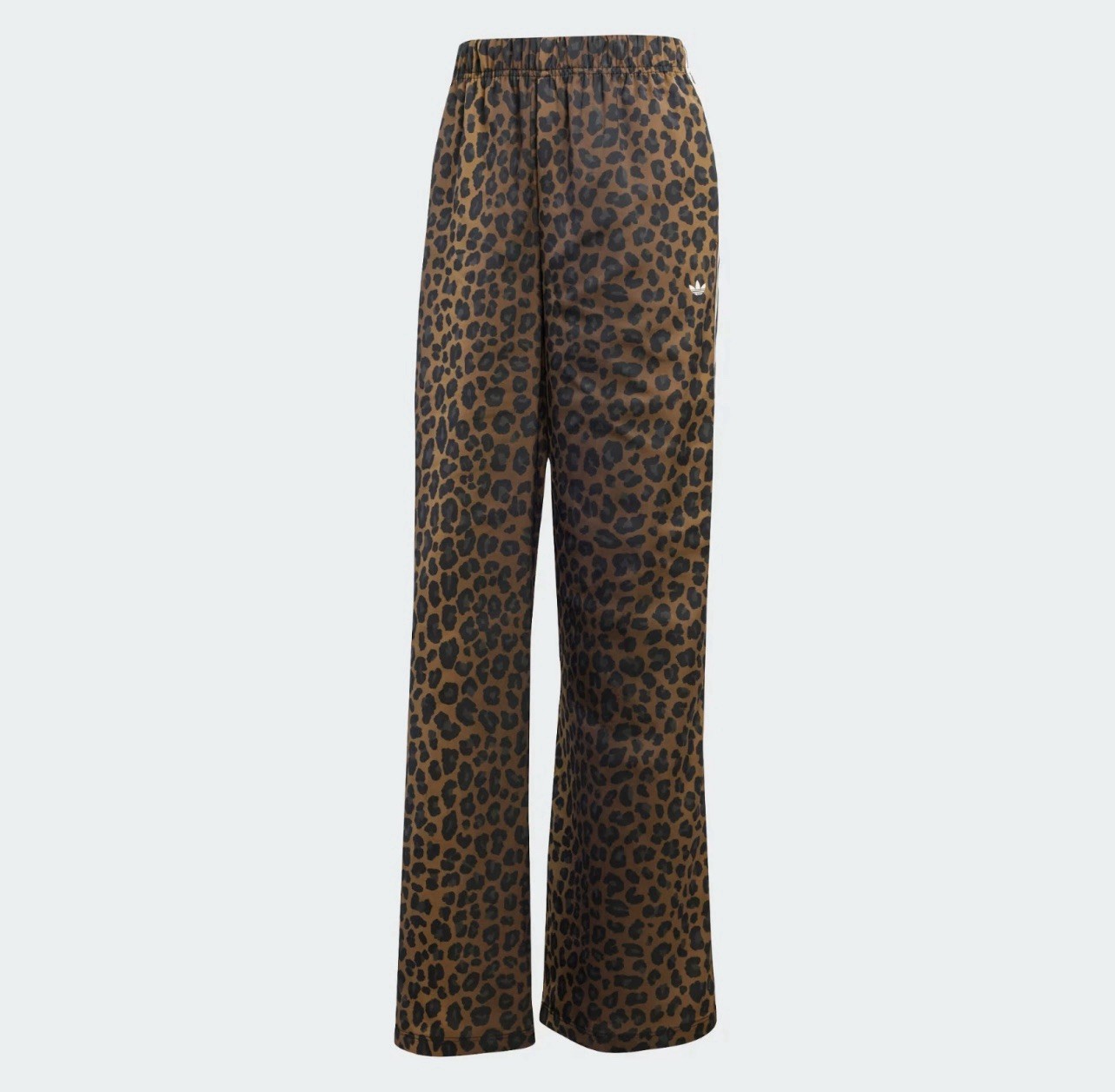 *Adidas ‘Leopard Print’ Satin Wide Leg Track Pant | size S | KA2666 Women’s
