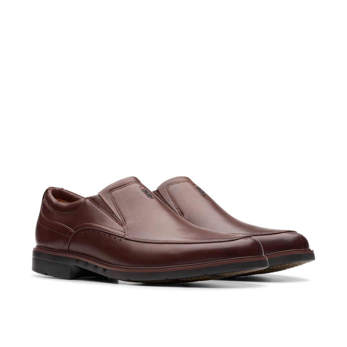 Clarks Men’s Un Kendric Go Slip-On Mahogany Leather – 26179990, Mahogany