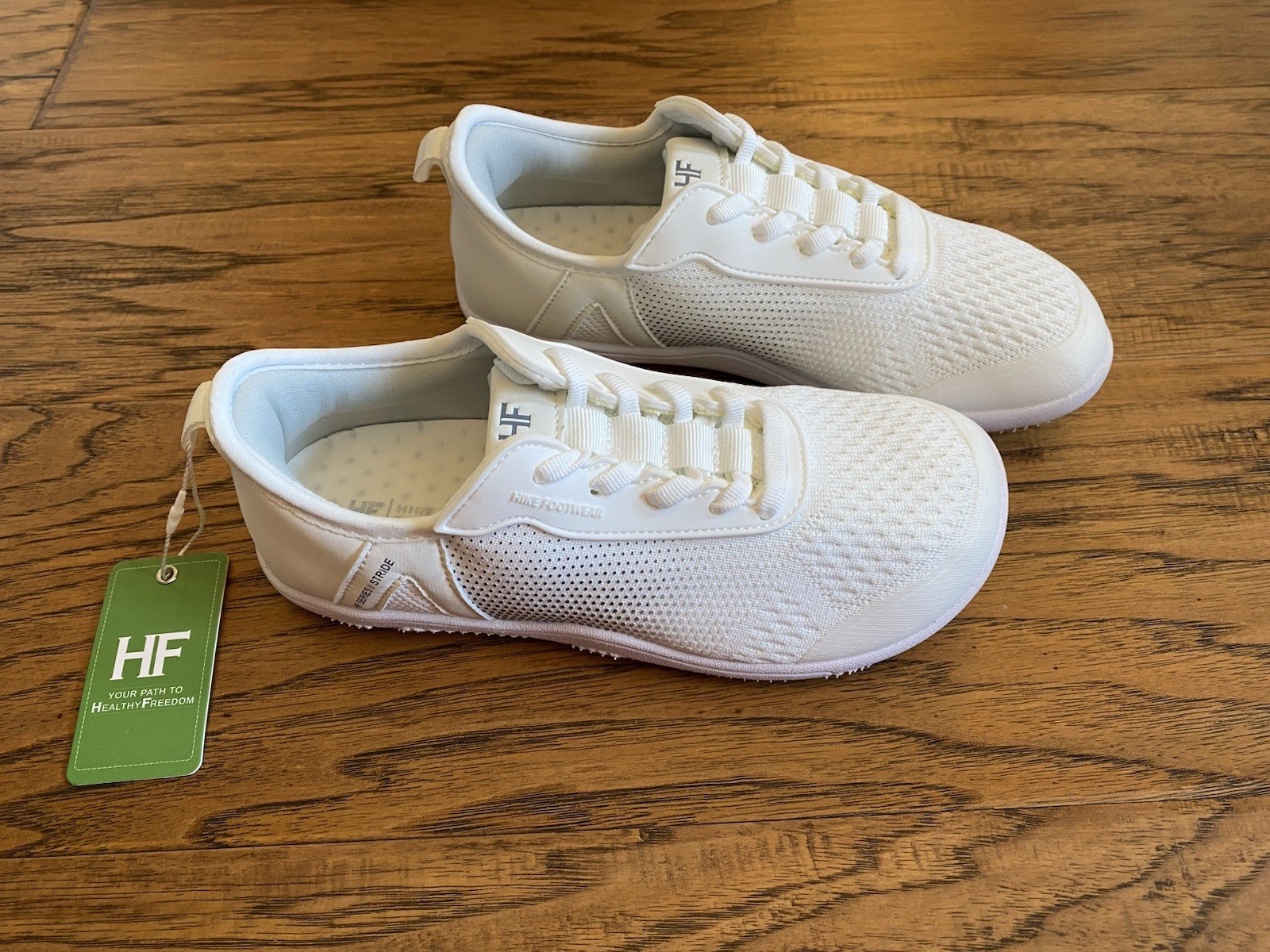 Hike Footwear HF Stride White Sneakers Women’s 6 Men’s 4 EU 36 Barefoot