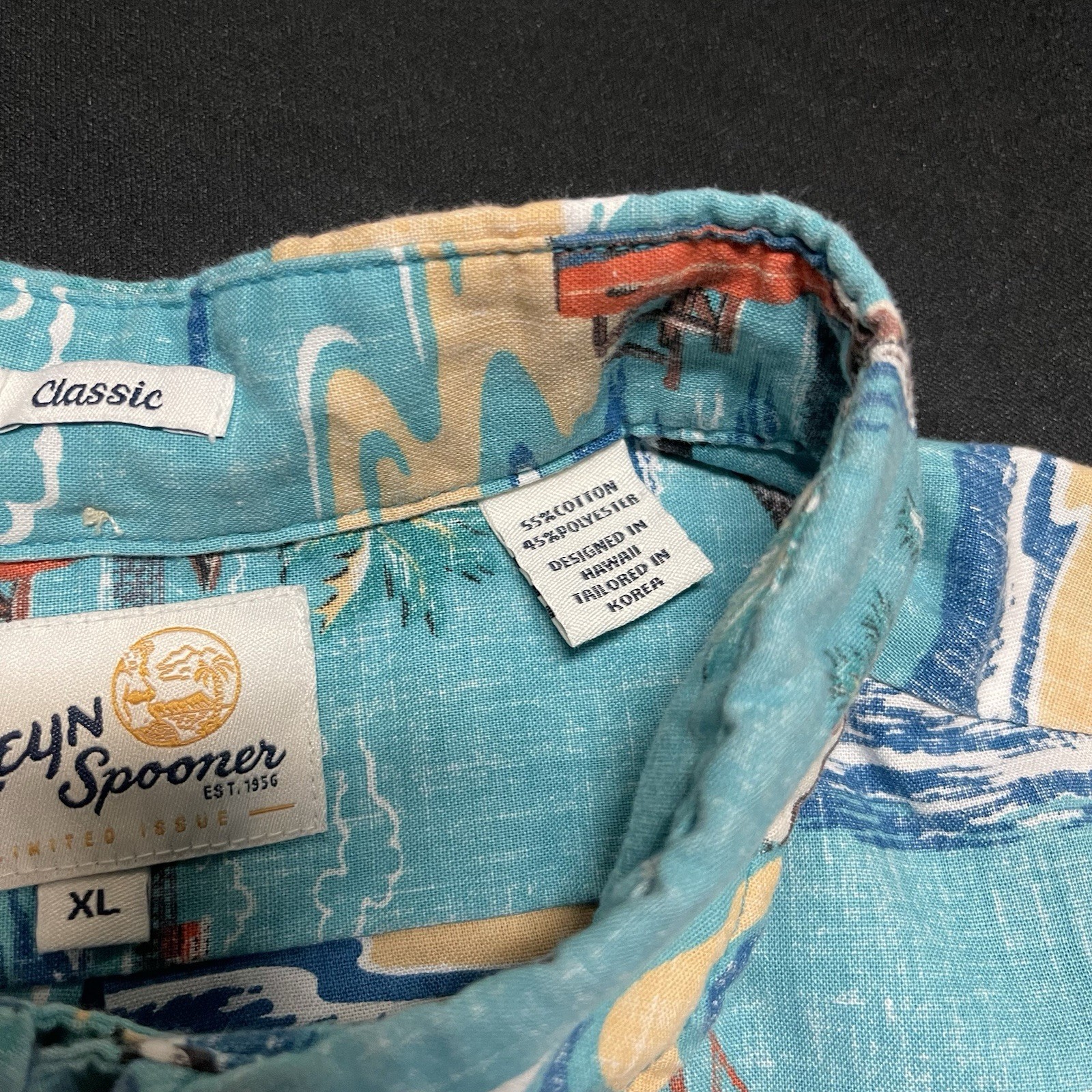 Reyn Spooner Classic Limited Issue California Button Up Hawaiian Aloha Shirt XL