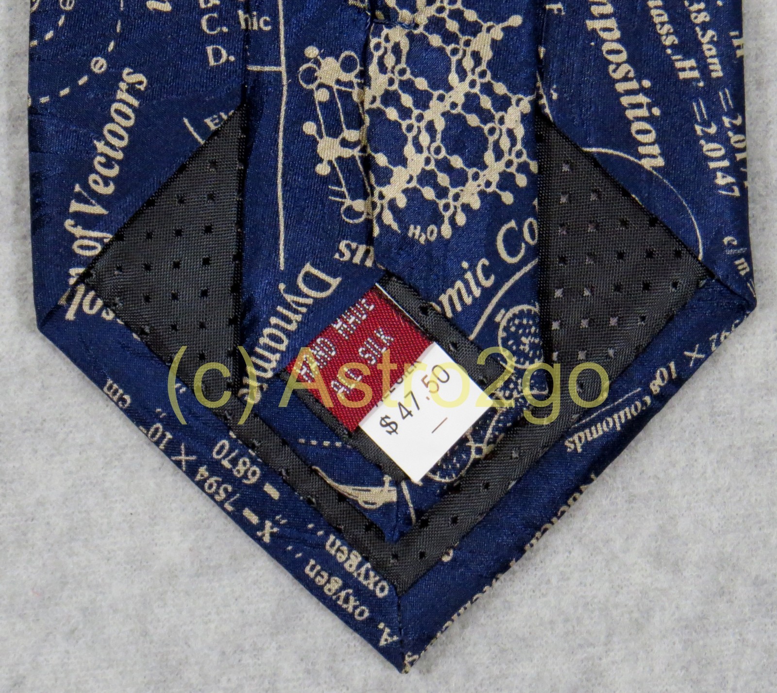 NUCLEAR PHYSICS ATOMIC RADIOACTIVE URANIUM Museum Artifacts Silk Necktie NEW!