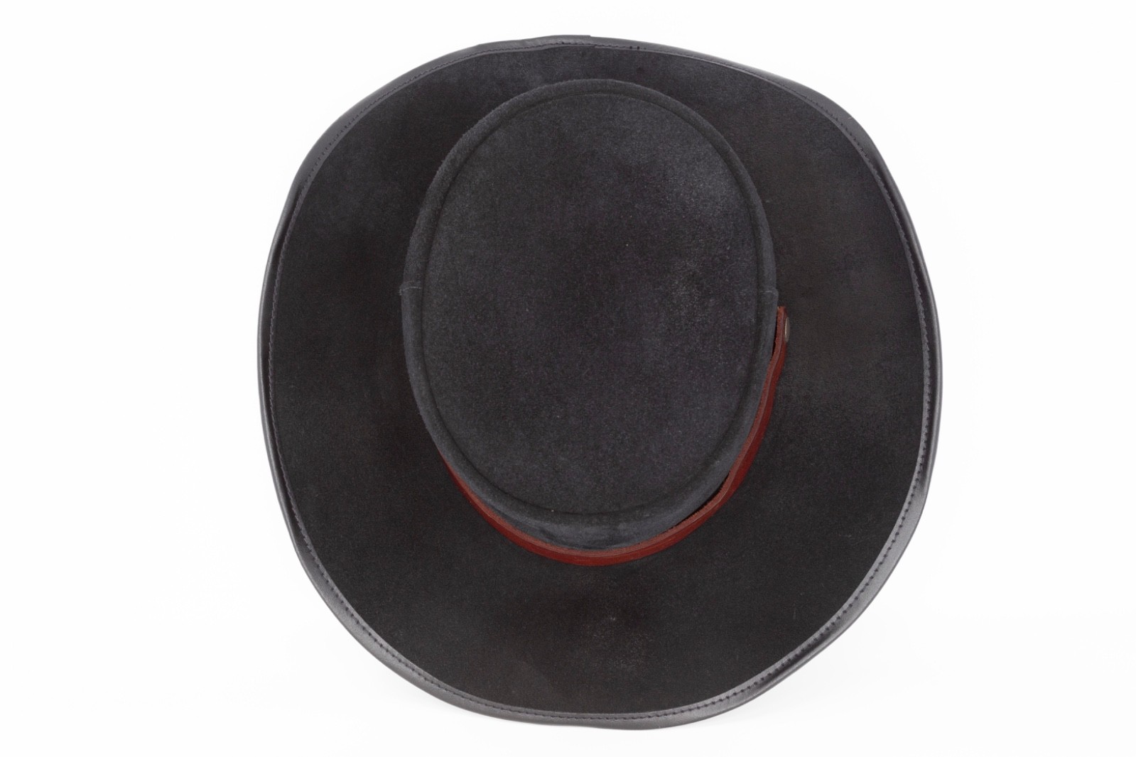 Winfield Cover CO. Cowboy Western Style Hat Suede Leather Black (Size M)