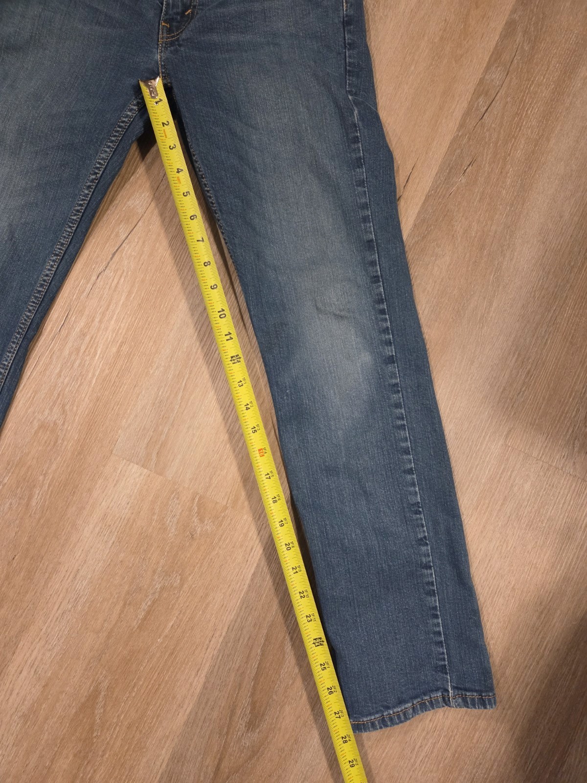 Levi’s 514 Men’s 29×30 Slim Straight Jeans Blue Medium Wash Denim 5-Pocket