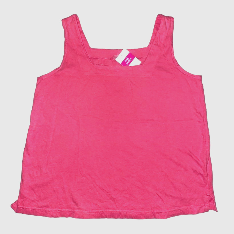 Fresh Produce small papaya pink jersey cotton $39.00 boxy tank top nwt new s