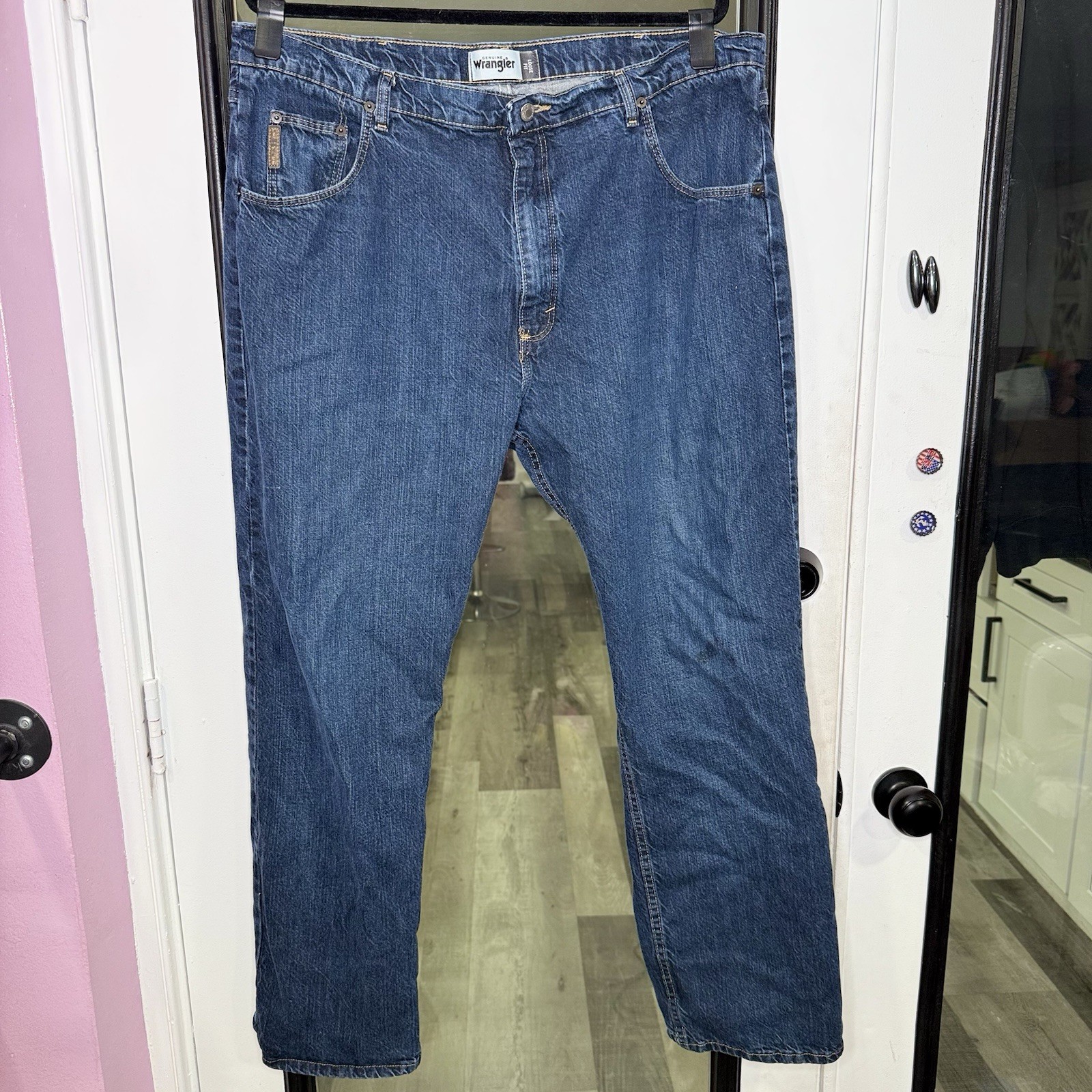 Wrangler Genuine Loose Fit Original Fit Jeans Men’s Size 40×30 Dark Wash