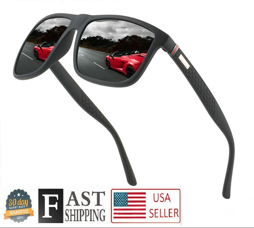 Polarized Sunglasses Men Classic Ken Block Unisex Square Protection Lightweight