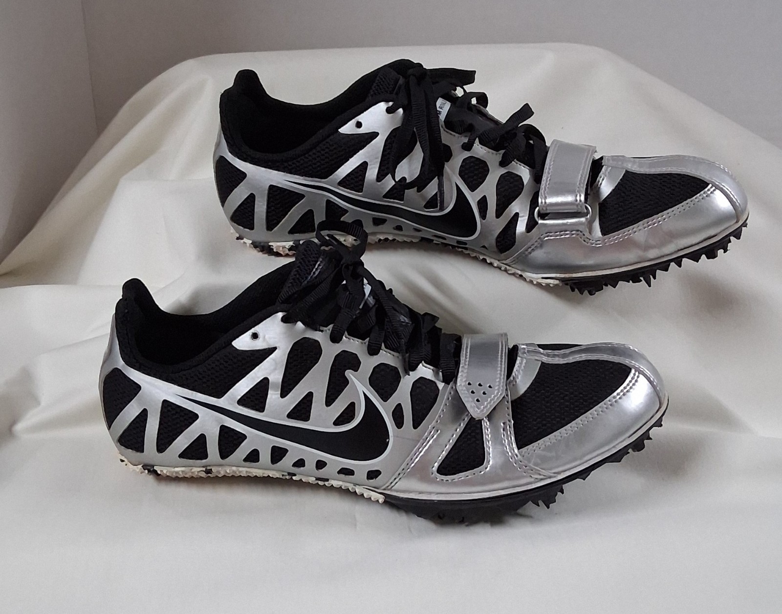 Nike Zoom Rival S Womens Sprint Sz 7.5 Black & Silver Track & Field