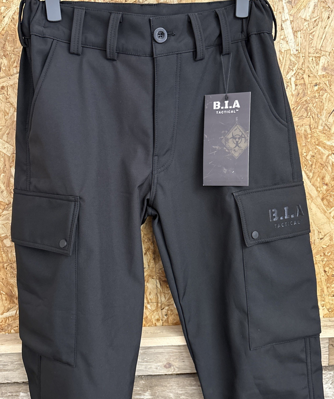 B.I.A Tactical Men’s Black / Brown Fleece lined Combat Pants 30,32,36,38,40,42