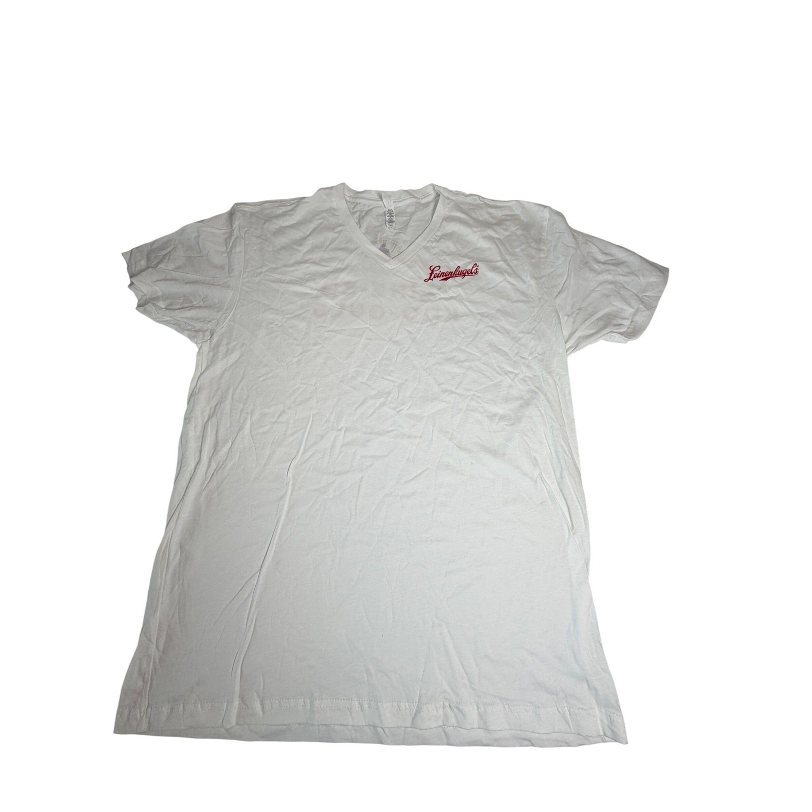 New Without Tags Men’s V-Neck Leinenkugel’s Tshirt Size XL Promo Beer Tee