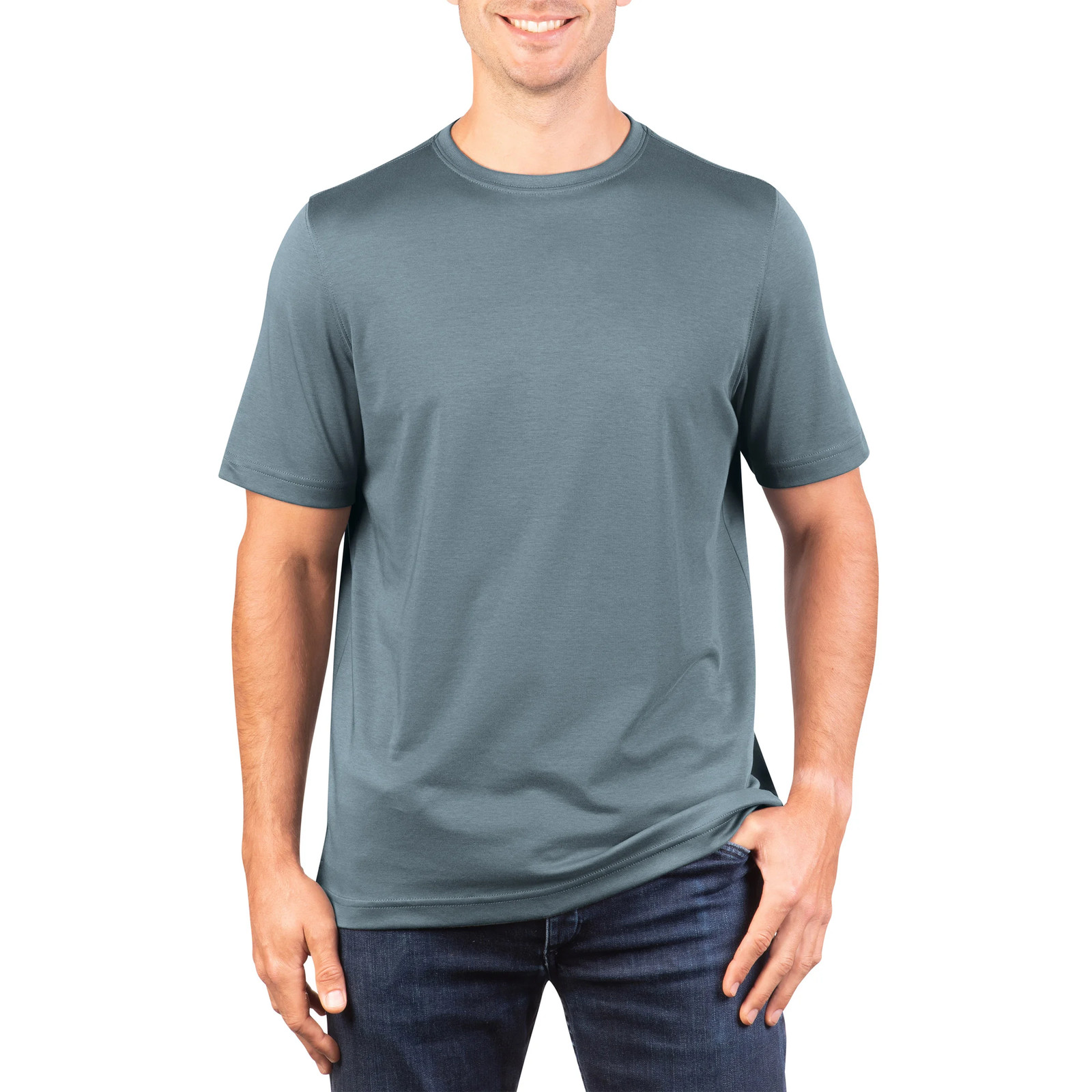 Kirkland Signature Men’s Pima Tee Pima Cotton Pre-Shrunk