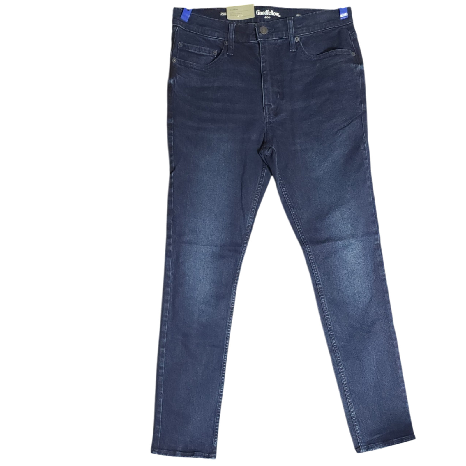 Goodfellow & Co Men Total Flex Skinny Jeans 32×32 Dark Wash Blue Stretch Denim