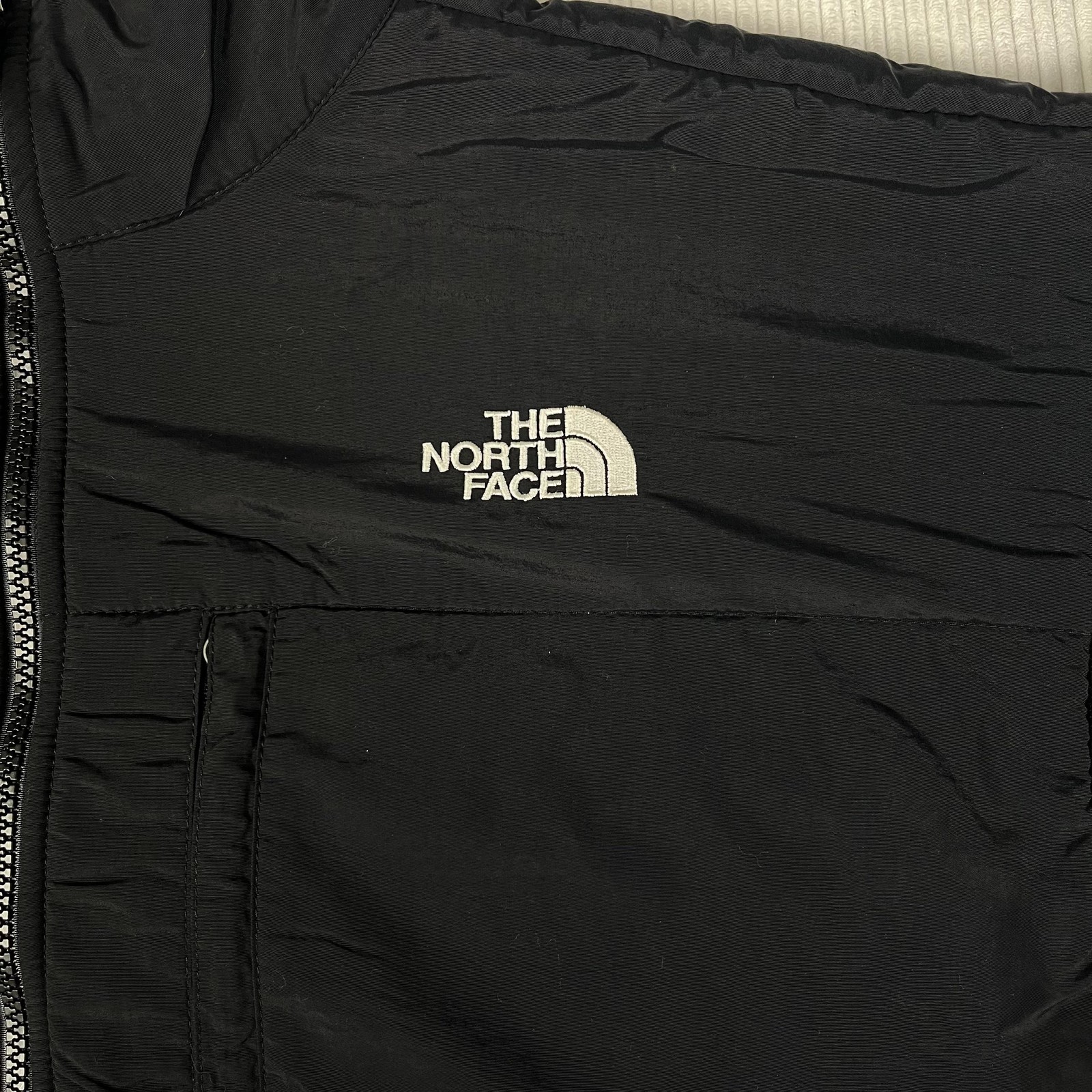 North Face Jacket Mens 2XL Black Denali Fleece Full Zip Pockets Hiking Outdoor
