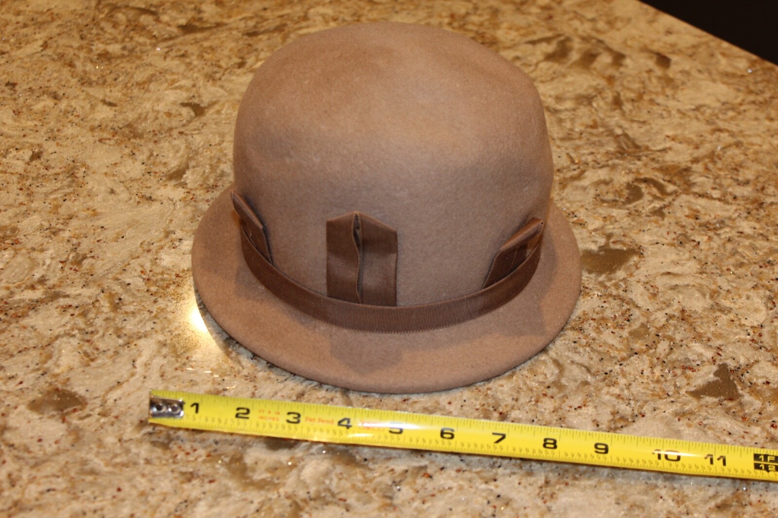 Vintage NEUMANN ENDLER INC. Tan Brown 100% Wool Hat W/ Union Made Tag Mr Paul