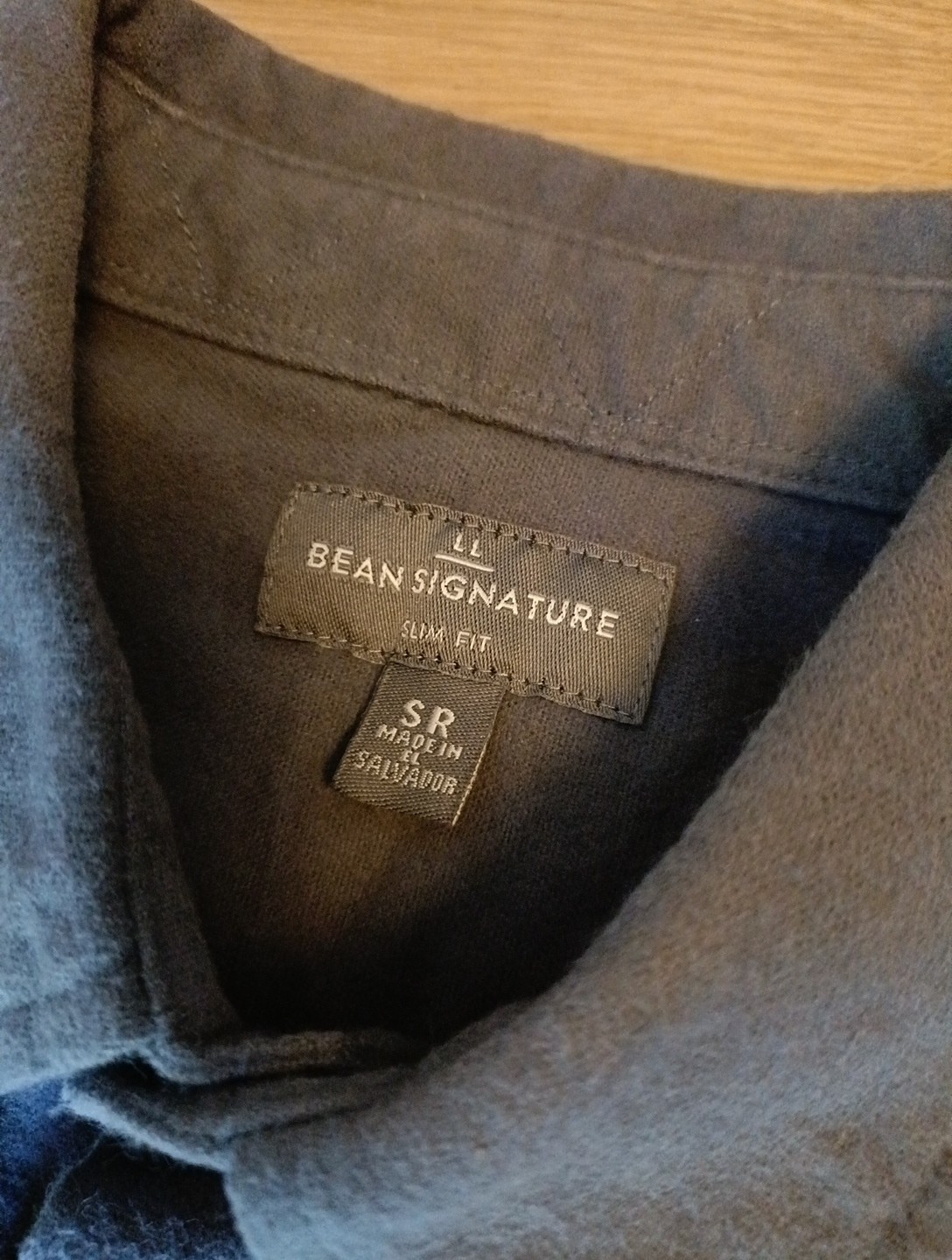 LL Bean Signature Archive 1933 Chamois Cloth Shirt Men’s Small S Gray Slim Fit
