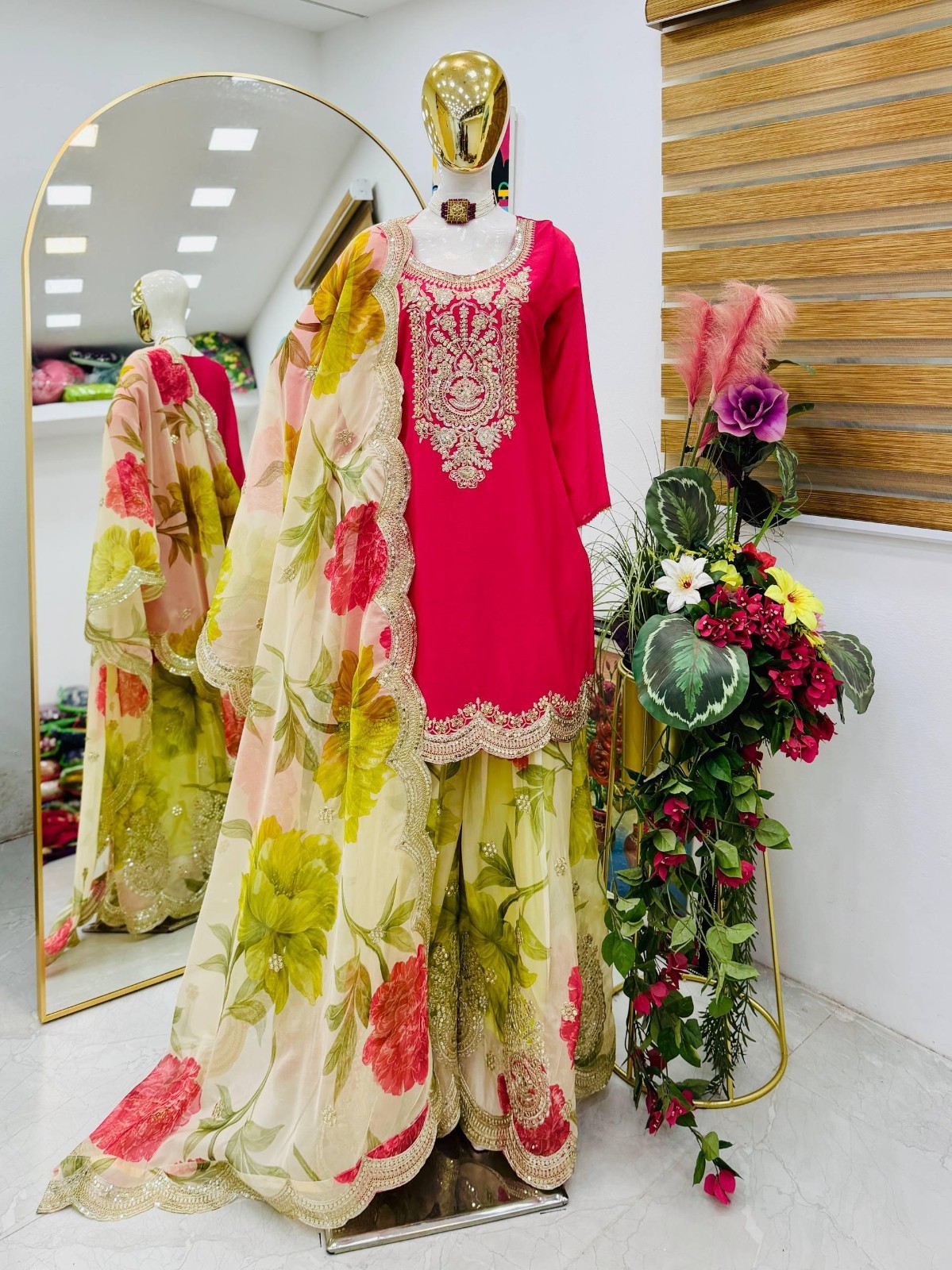 SALWAR KAMEEZ PAKISTANI INDIAN WEDDING PARTY WEAR DRESS BOLLYWOOD SUIT SHARARA