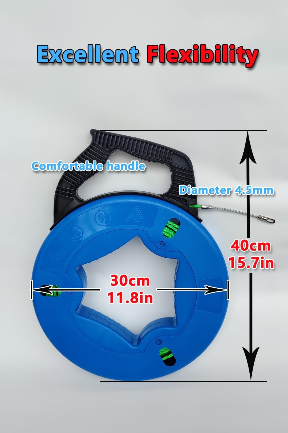 YANBORUI 131FT 4.5mm Professional Flexible Wire Rodding Guide Kit Electrical Wir