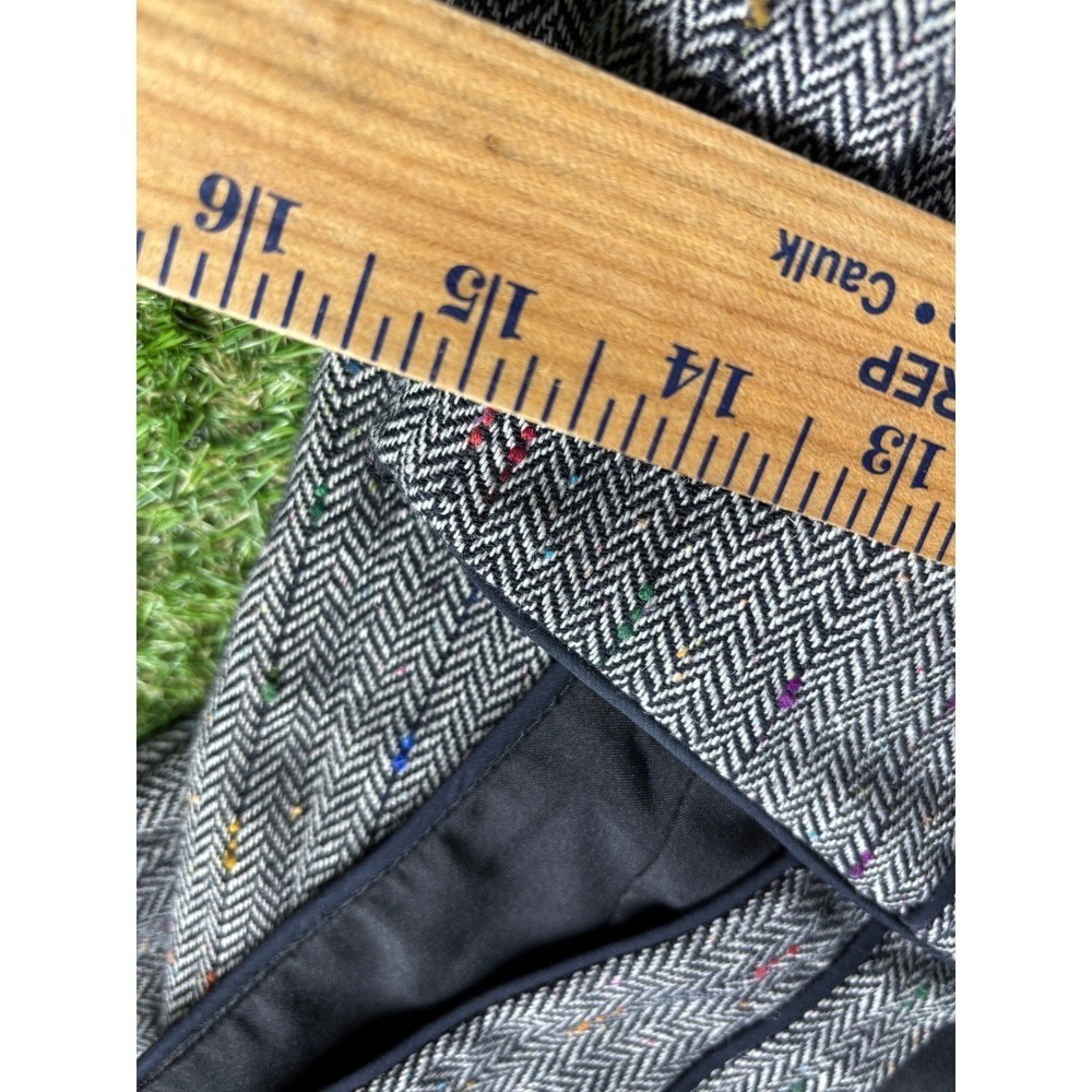 COREYLYNN CALTER Women Gray Tweed Multi Color Thread Sheath Dress Size 6