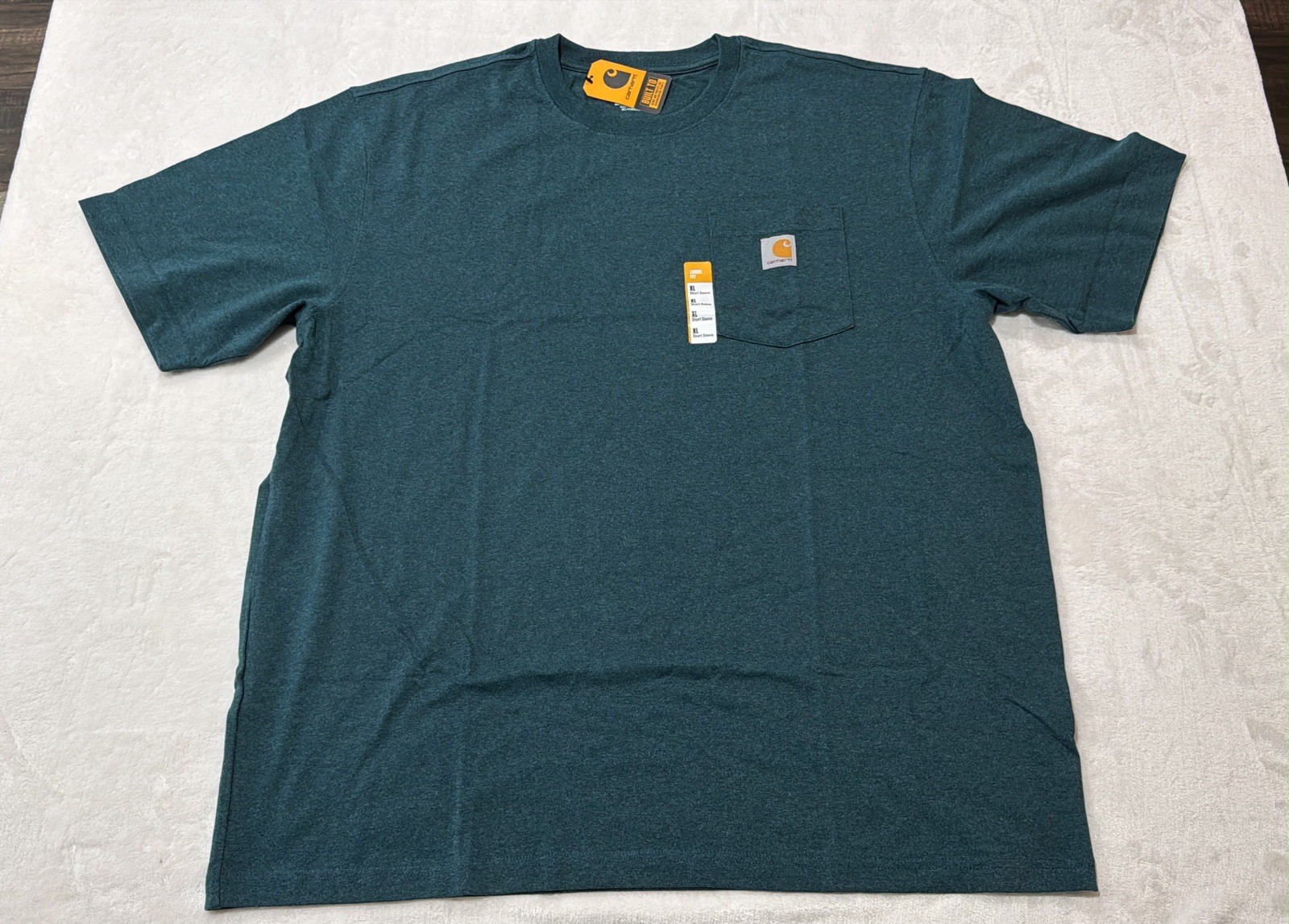 NWT Carhartt Green Men’S K87-NVY XL Short Sleeve T-Shirt 0008