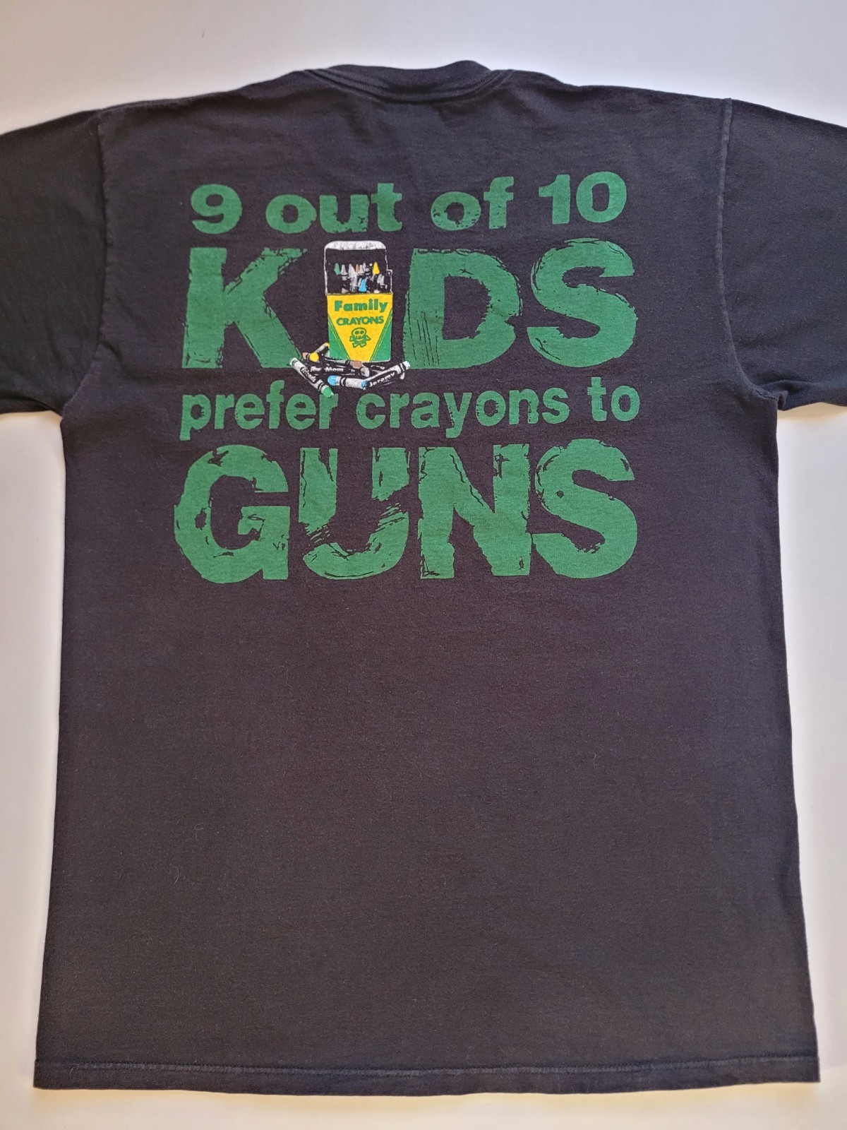 Vintage 1992 Pearl Jam Choices Size L T-Shirt Rare. Kids Prefer Crayons To Guns