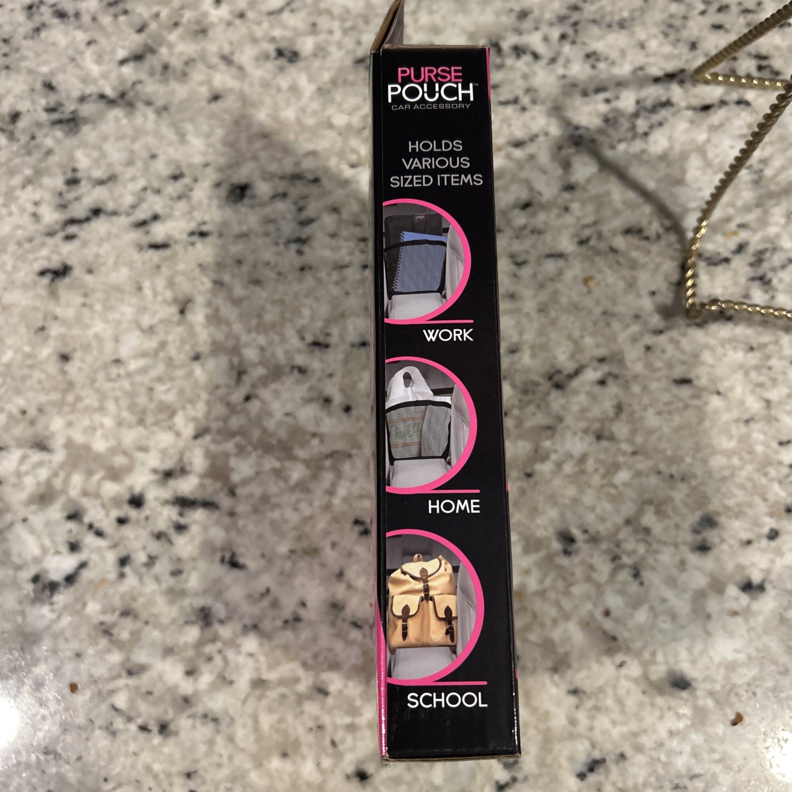 Purse Pouch Car Accessory Organizer Holder As Seen on TV Black Brand New