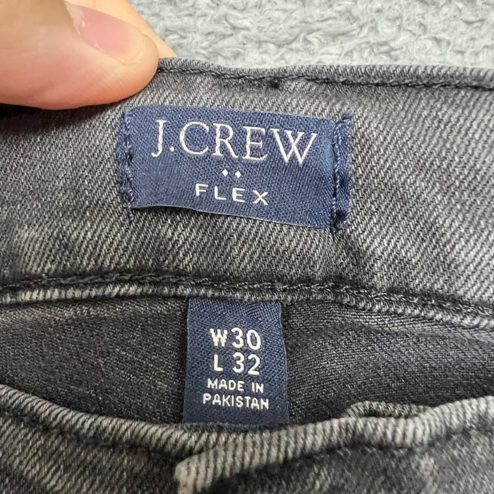 J.Crew Slim Jeans Mens 30×32 Grey Excellent Flex Stretch Denim Faded Wash