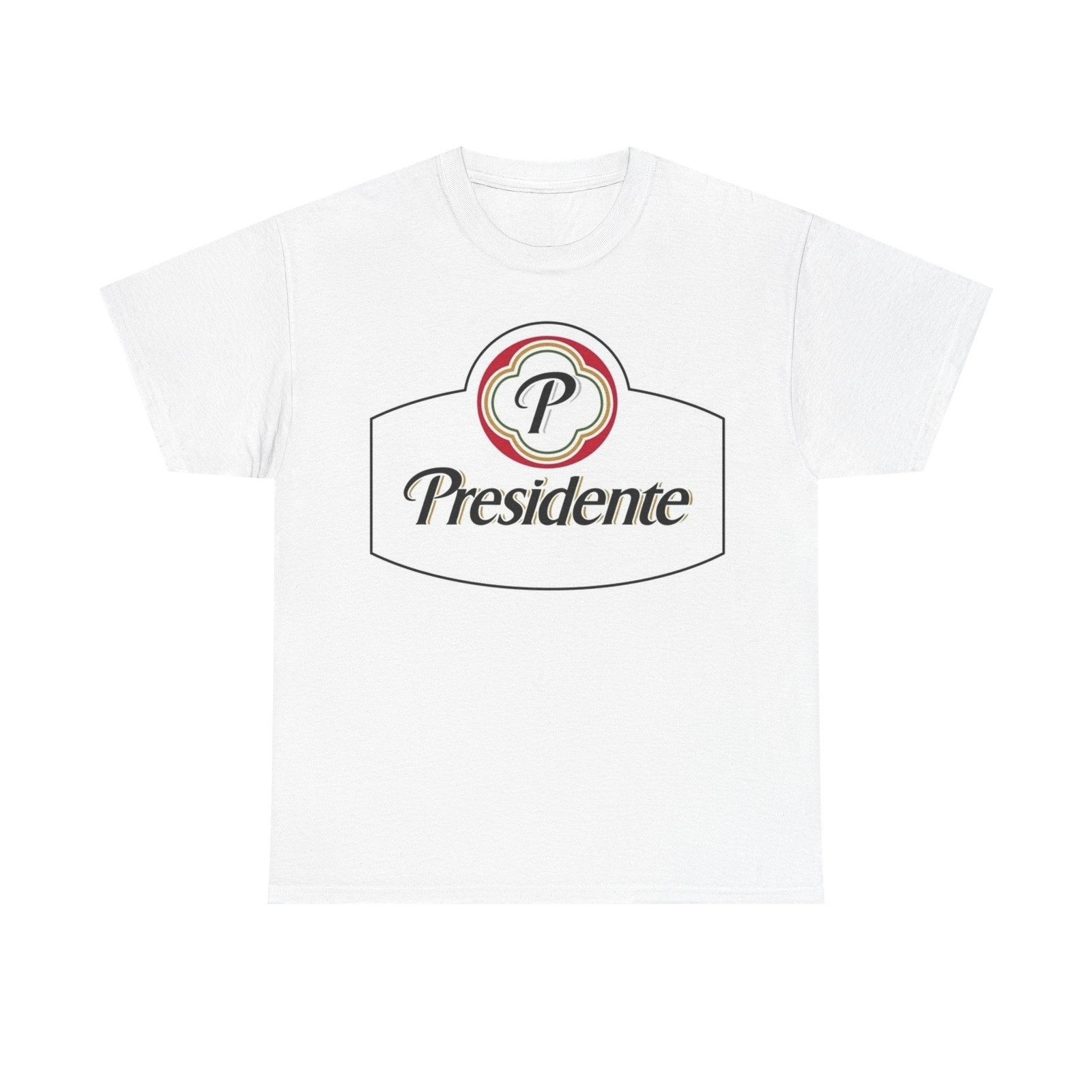 Presidente Beer Shirt Dominican Republic Graphic Logo Unisex Heavy Cotton Tee