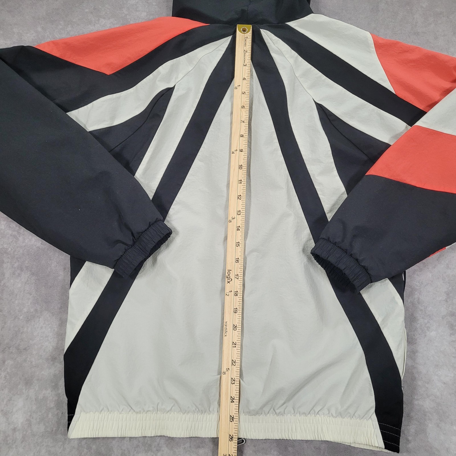 Adidas Equipment Windbreaker Jacket Mens Small Multicolor Hooded Zip ADV/91-18