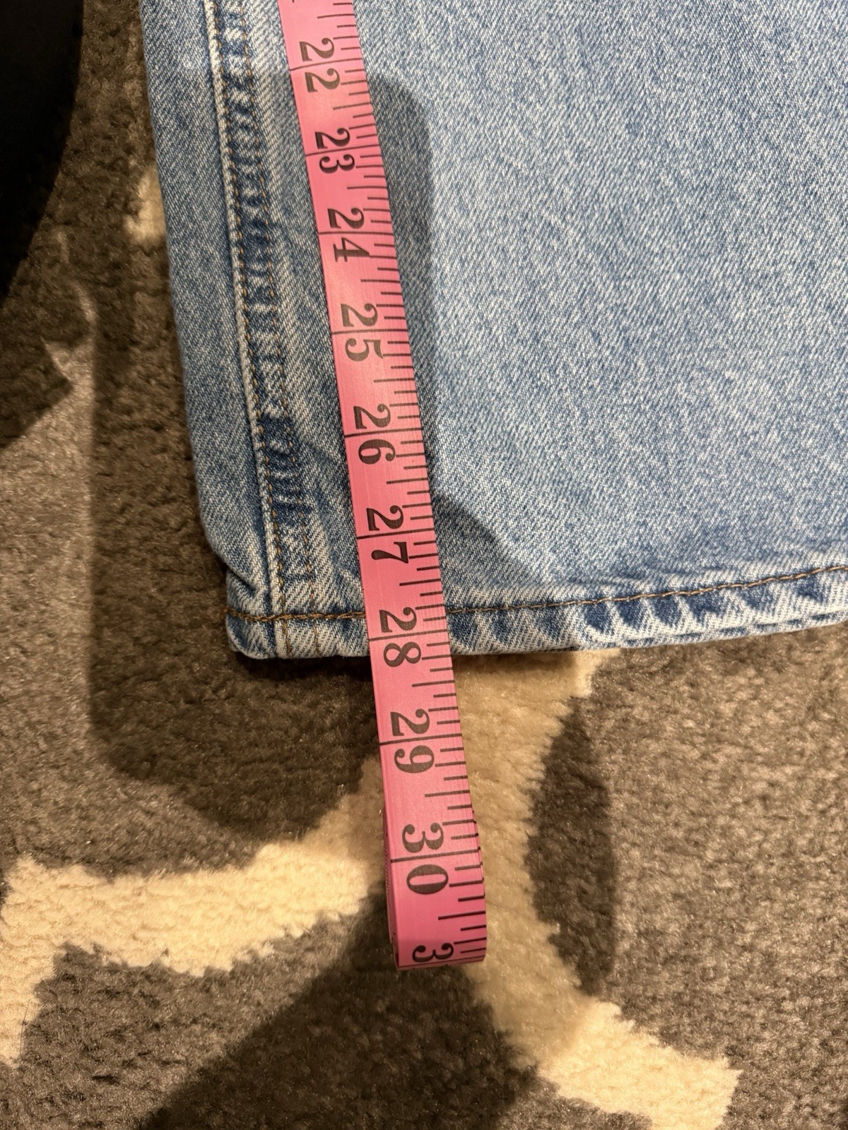 Empyre Jeans Blue Light Wash Straight Leg Denim Mid Rise 90s Grunge Hip Hop (80)