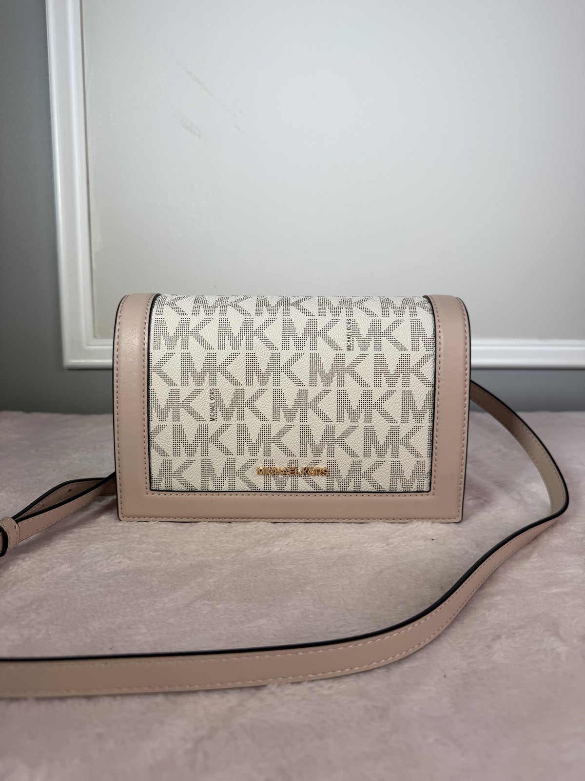 Michael Kors MK monogram crossbody bag