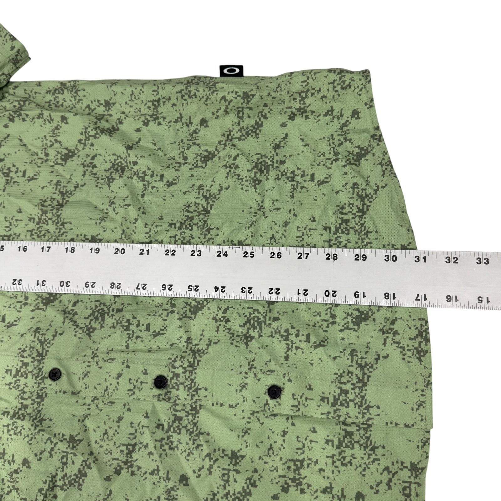 Oakley Sand Camo Woven Shirt Mens XXL Digi Camo New Jade Green Button Up NWT