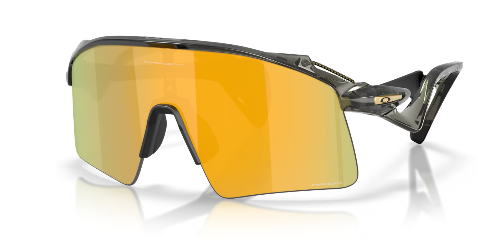 Oakley STUNT WING Sunglasses OO9519-0241 Grey Smoke Frame W/ PRIZM 24K Lens