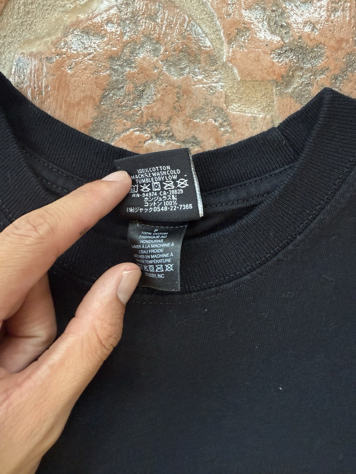 Stussy When It’s Time To Relax Black Logo Graphic Tee Regular Fit S