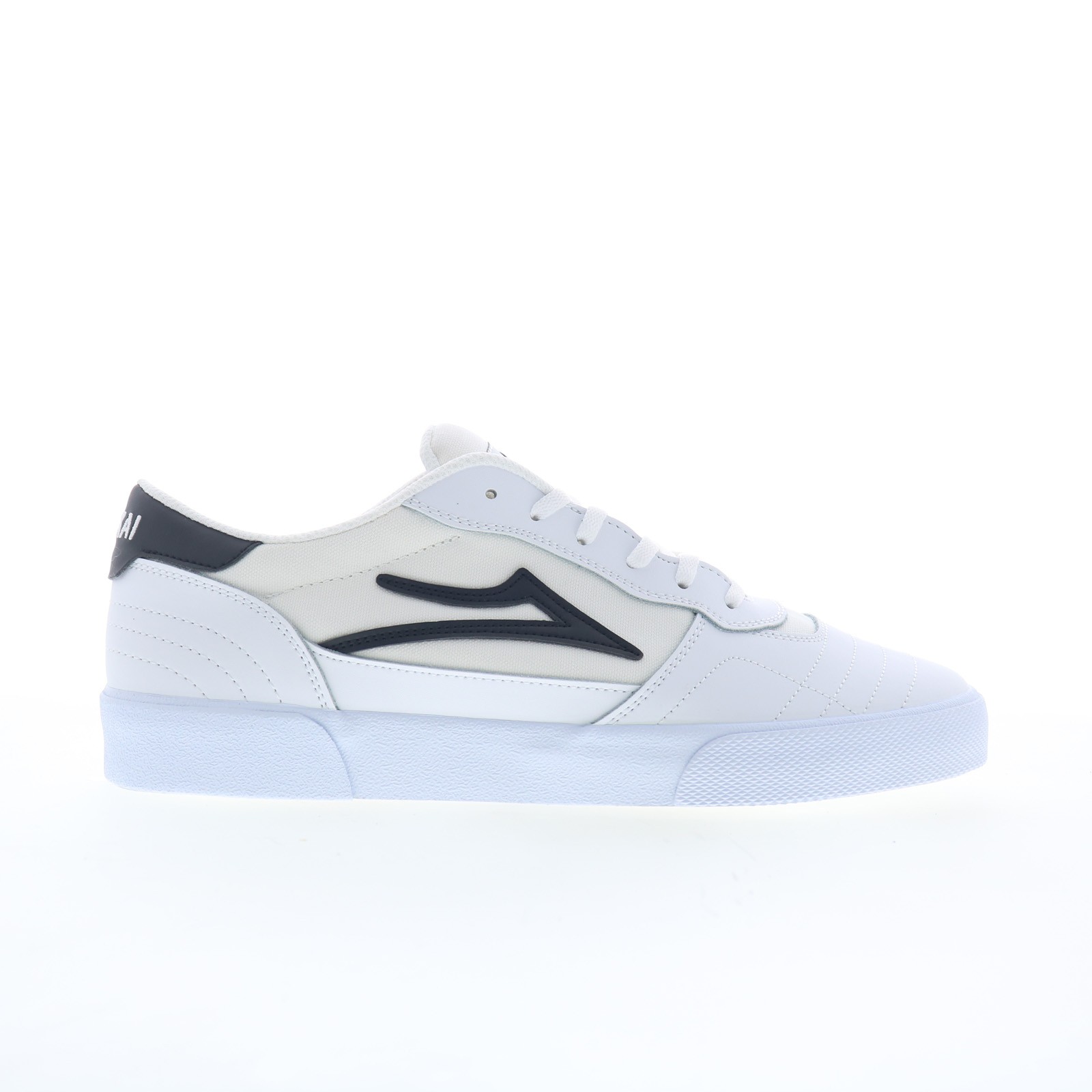Lakai Cambridge Mens White Leather Lace Up Skate Inspired Sneakers Shoes