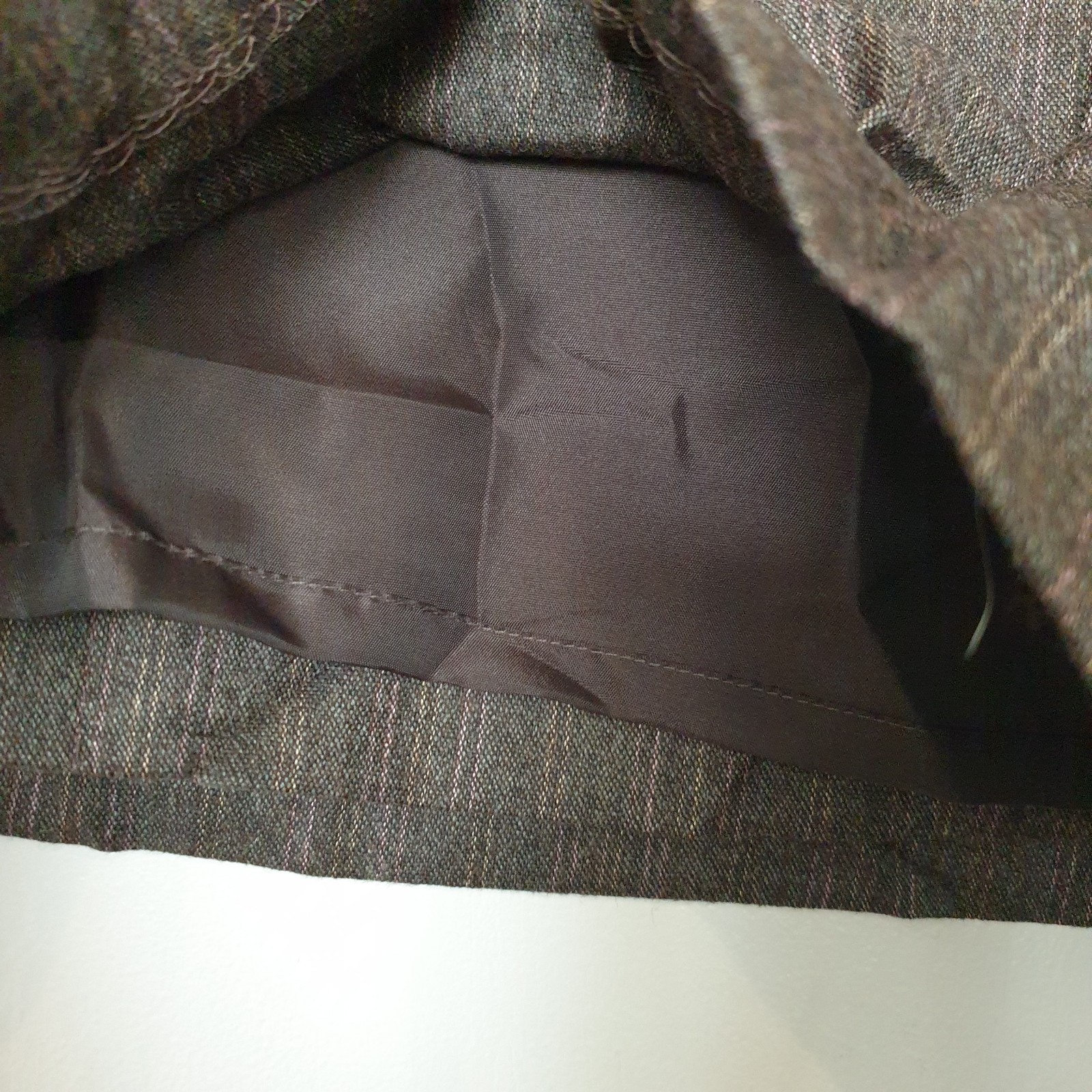 PER UNA Skirt Ladies 16 Wrap Kilt Wool Mini Short Grey Stone Buckle Lined BNWT