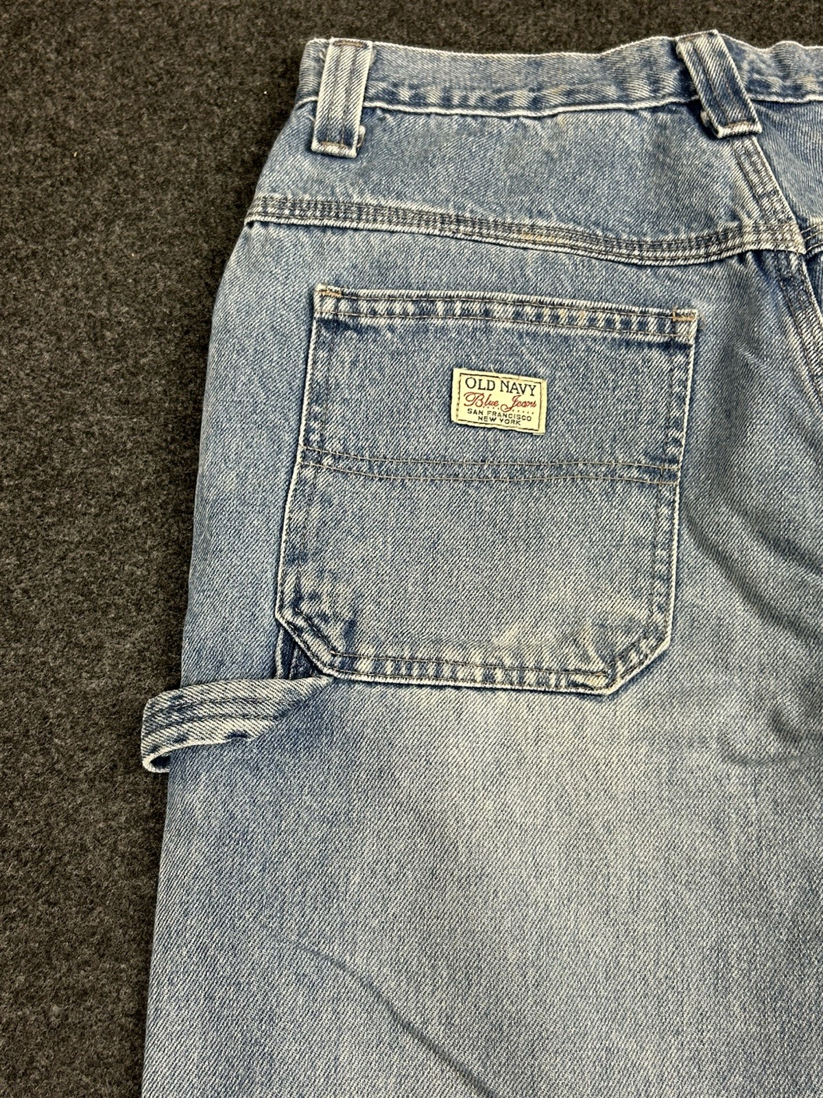 Vintage Y2K Old Navy Carpenter Painter Blue Jeans Men’s Size 29Wx30L Light Wash