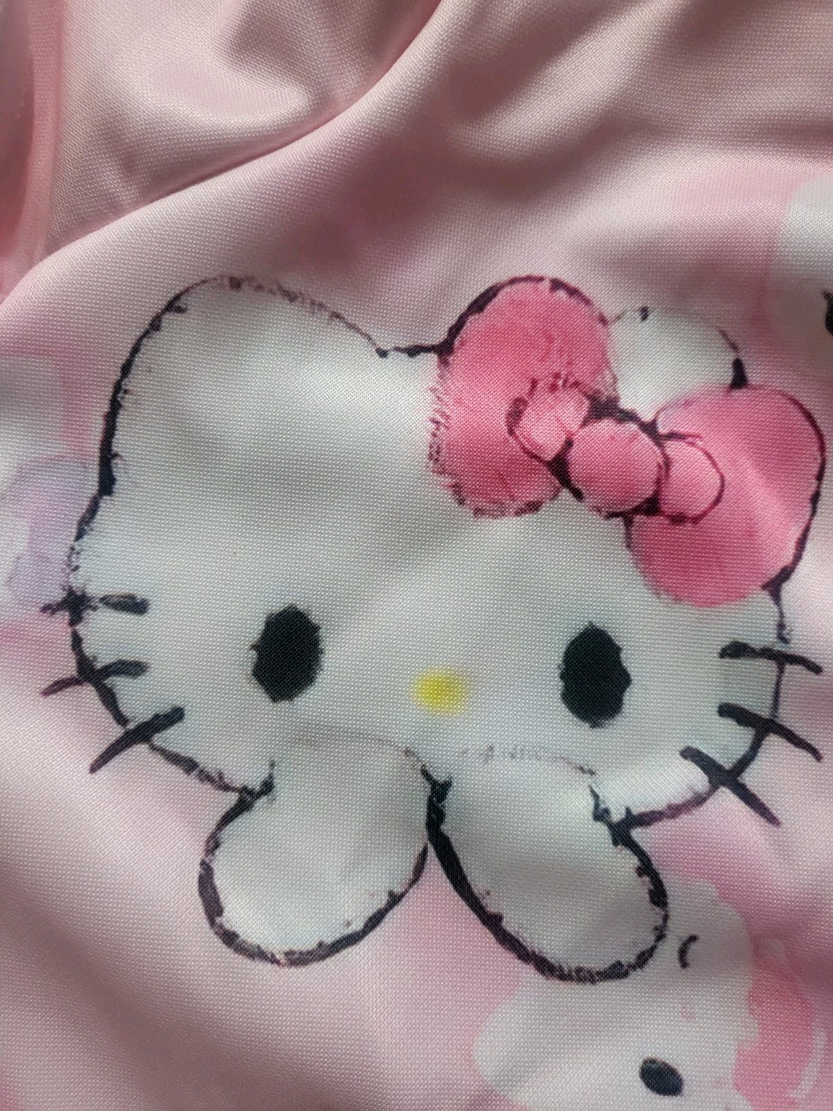 Pink Hello Kitty Zip Up Hoodie Size S Womens Sanrio Gyaru Kawaii Harajuku Y2k