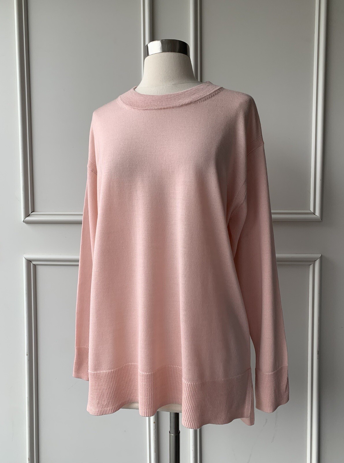 | COUNTRY ROAD | traceable wool crew neck knit smokey pink SIZE: XXS,XS,S,M,L,XL