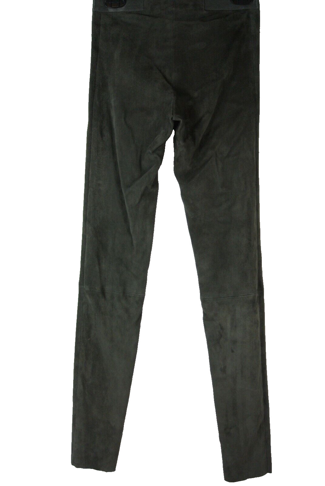 NEW Alice + Olivia Alice + Olivia Zip Front Suede Leggings Size 4 #P1579