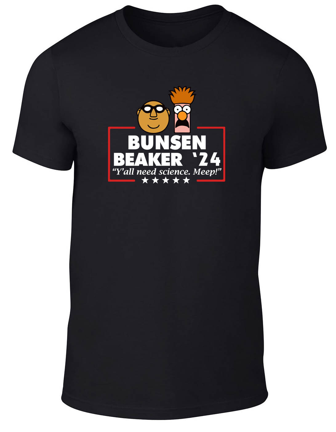 Bunsen Beaker Muppets Science Meep Direct to Garment T-Shirt