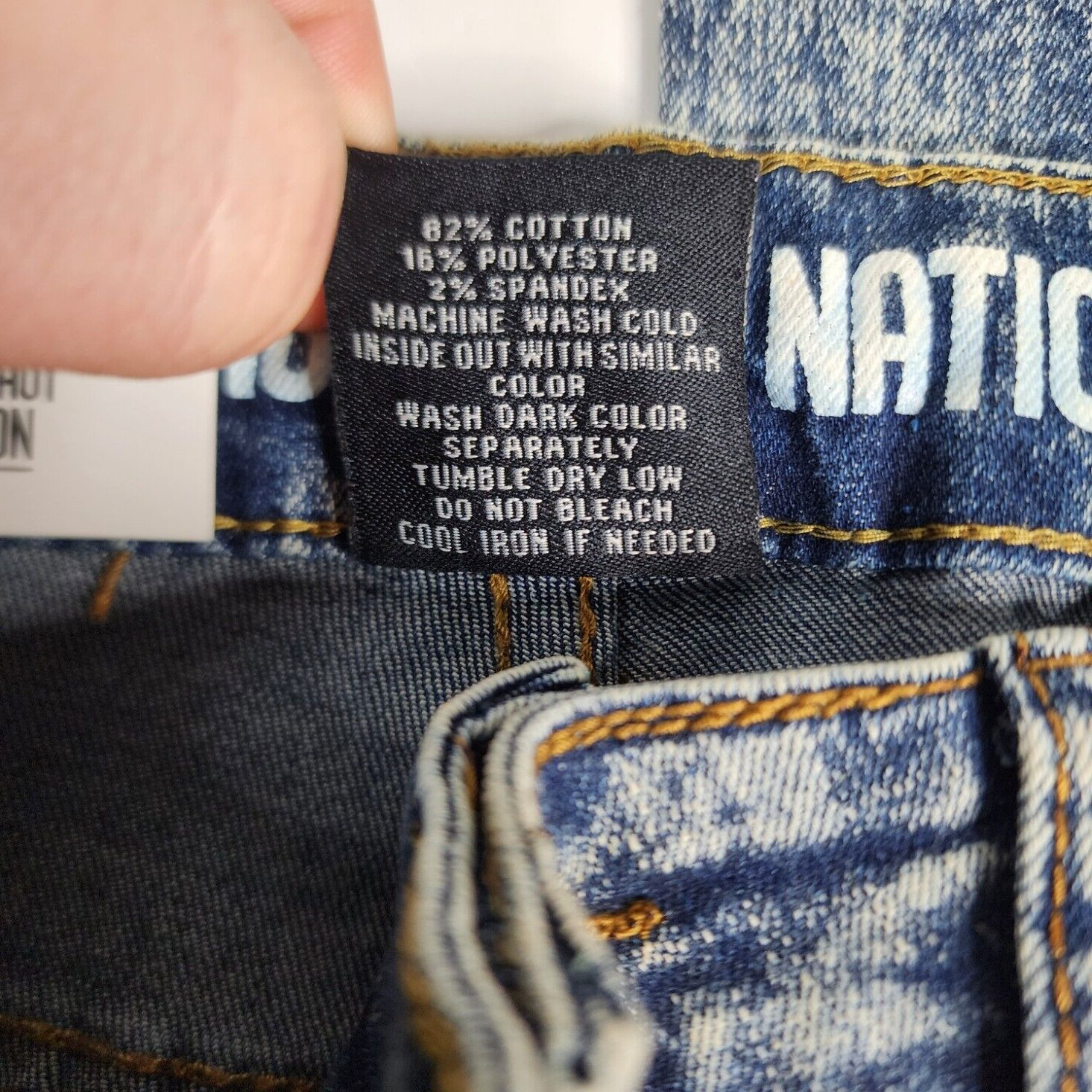 Argonaut Nation Urban Mens Pants Jeans All Over Print Stretch 32×32 (32×30) Mes