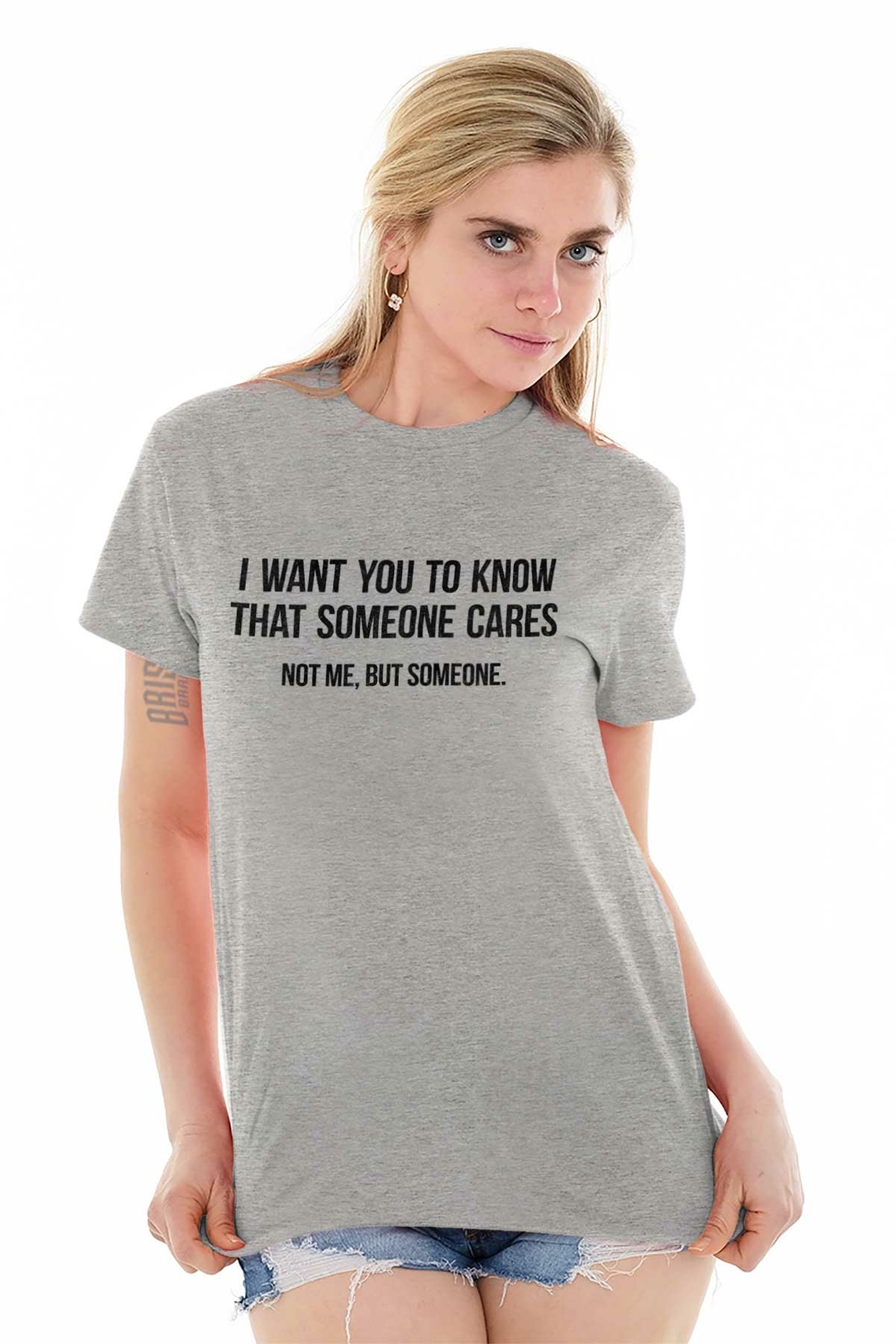 Someone Cares Not Me Sarcastic Rude Funny Womens or Mens Crewneck T Shirt Tee