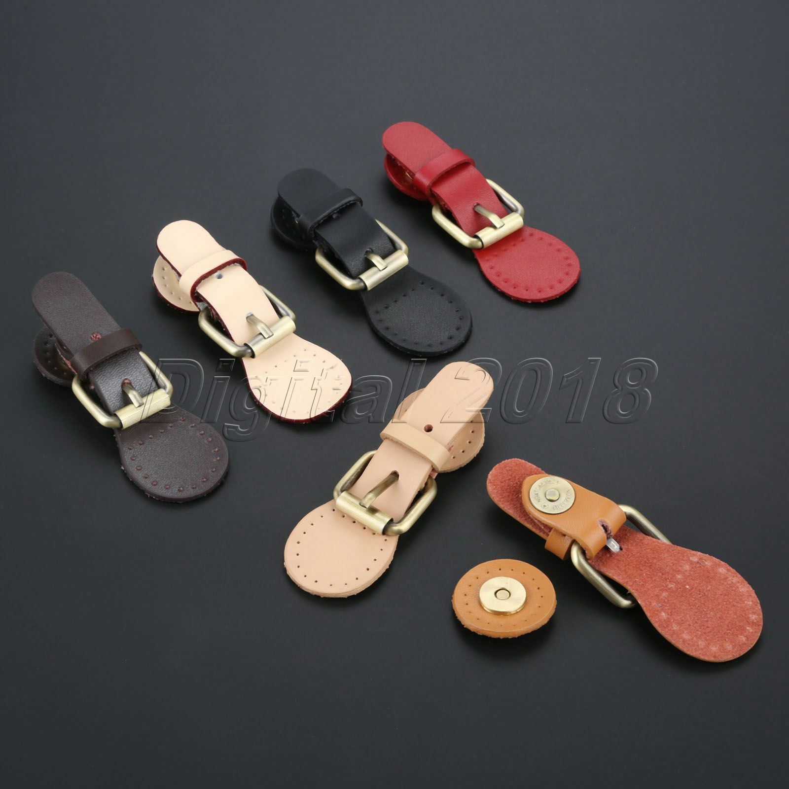 1Set 95*31mm Leather Magnetic Snap Buckles Sewing Fasteners For Bag 6Colors