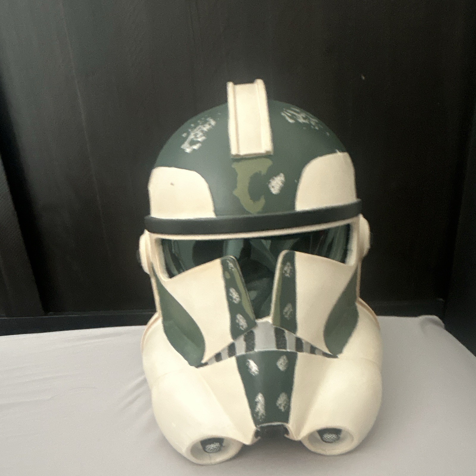 Star Wars Clone Trooper Full Face Helmet Mask, Green/White, Adult Unisex