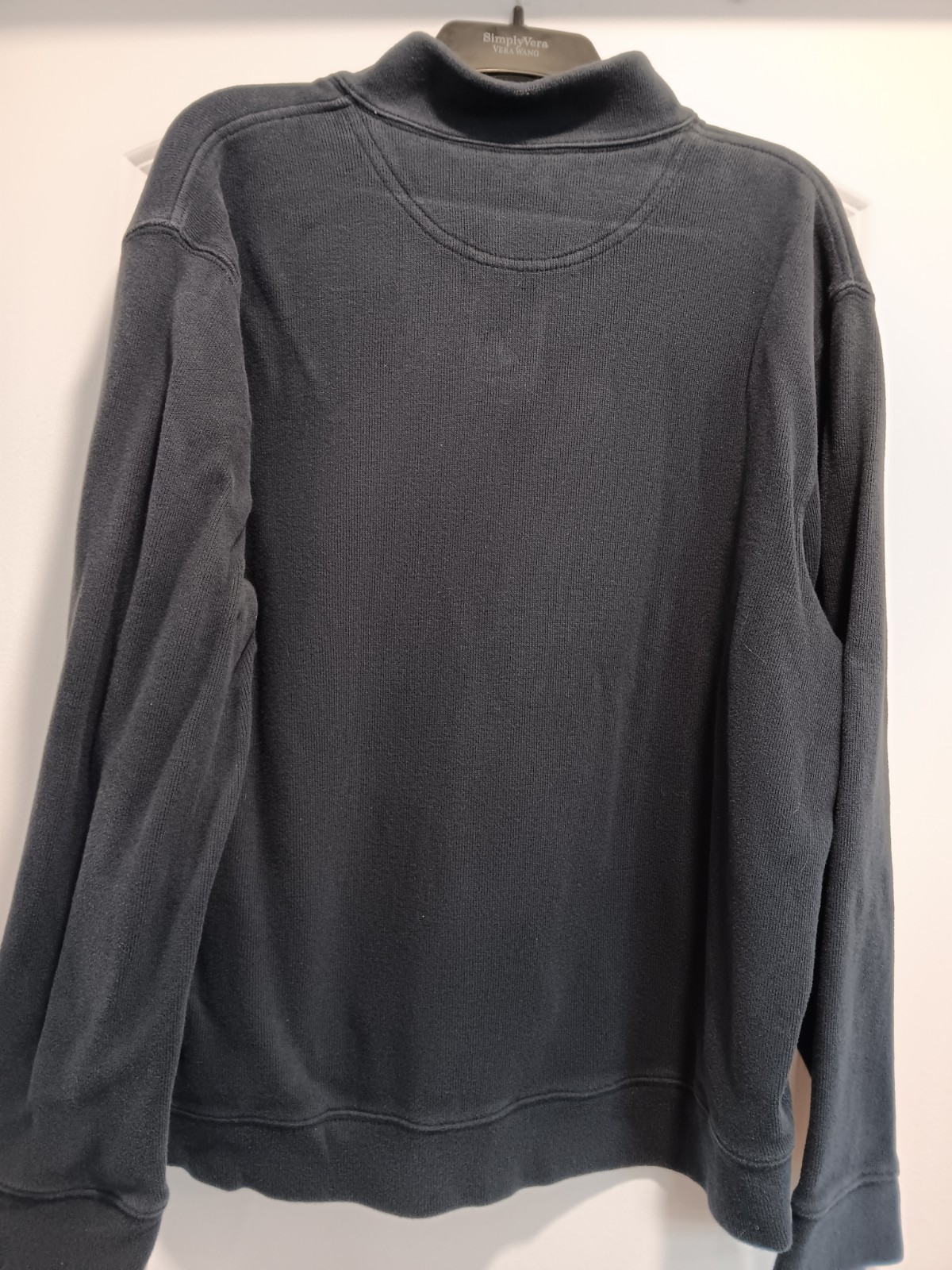 Men’s Lands’ End Navy Blue XL 1/4 Zip Pullover Sweater 100% Baumwolle/Cotton