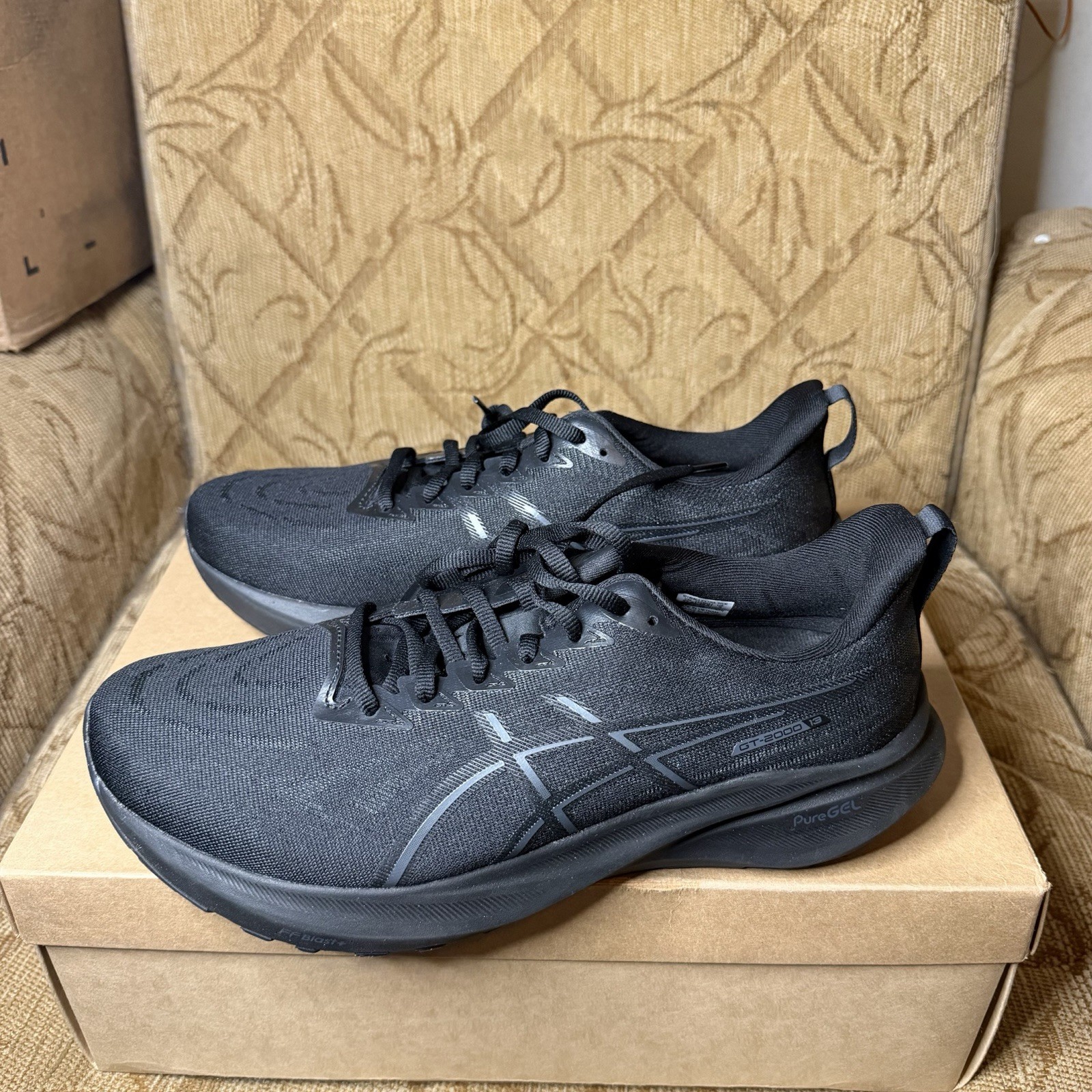 ASICS GT-2000 Men’s 9 Extra Wide Black Running Shoes 1011B863 PureGEL Sneaker