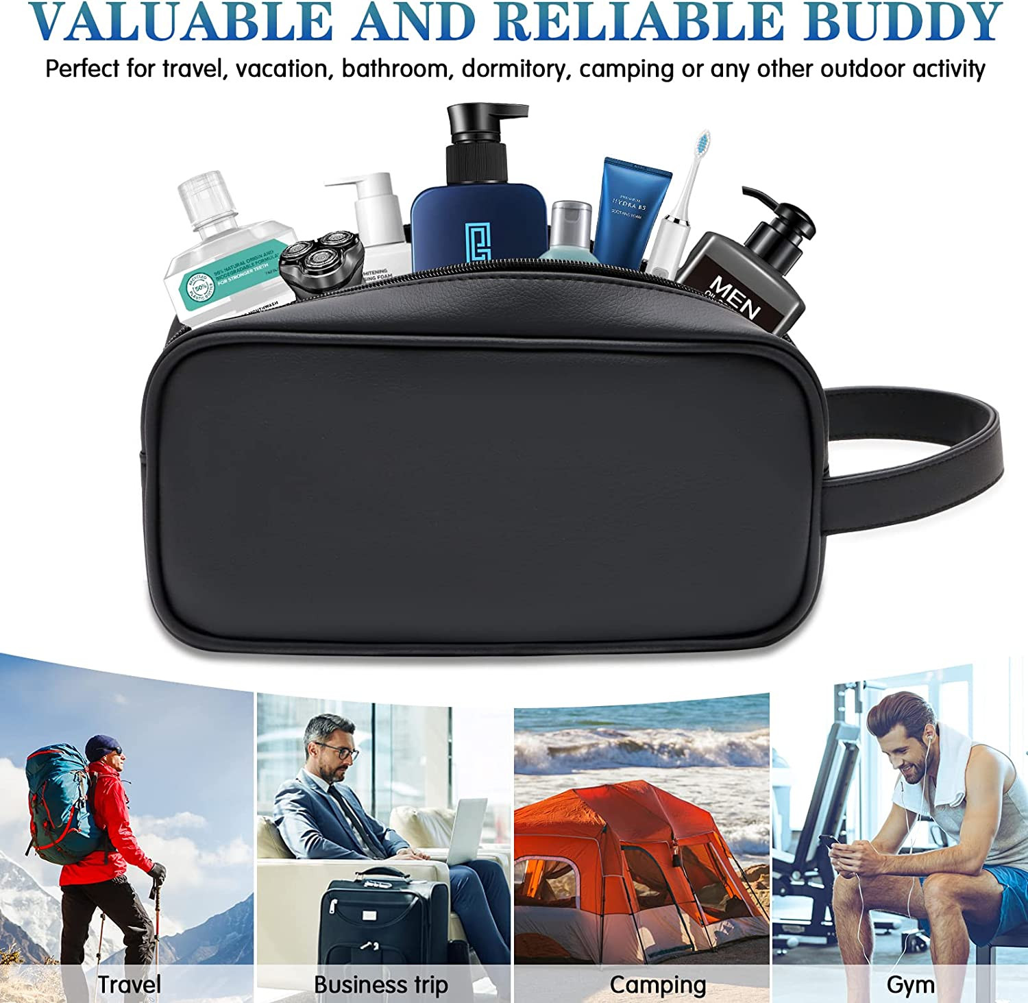 EnvÃ­o gratis Soft Pu Leather Zip Travel Neceser Para Hombre Ladies Supply To…